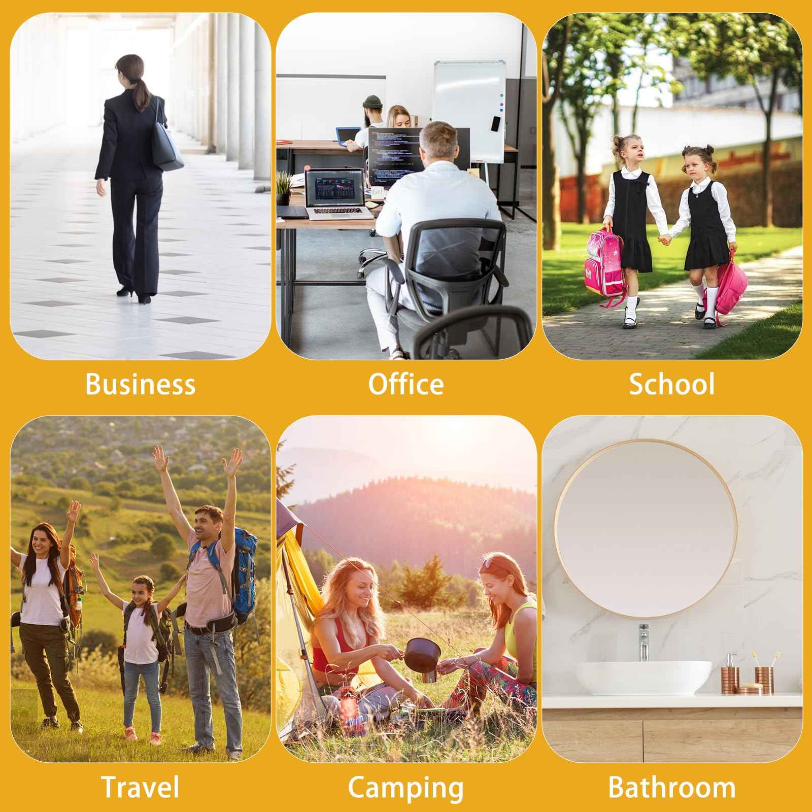 Sankoly Travel Cosmetic Brush Holder 2 PCS Portable Cutlery Case with Lid and Air-holes Multi-functional Clear Plastic Storage Container for Cutlery Toothbrush Makeup Brush, 9.1 x 1.9 x 1.2in