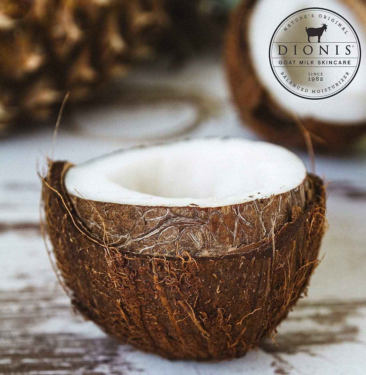 Dionis Goat Milk Skincare Creamy Coconut & Oats Scented Lotion 8.5oz, Hand & Body Cream 3.3oz and Bar Soap 6oz Bundle