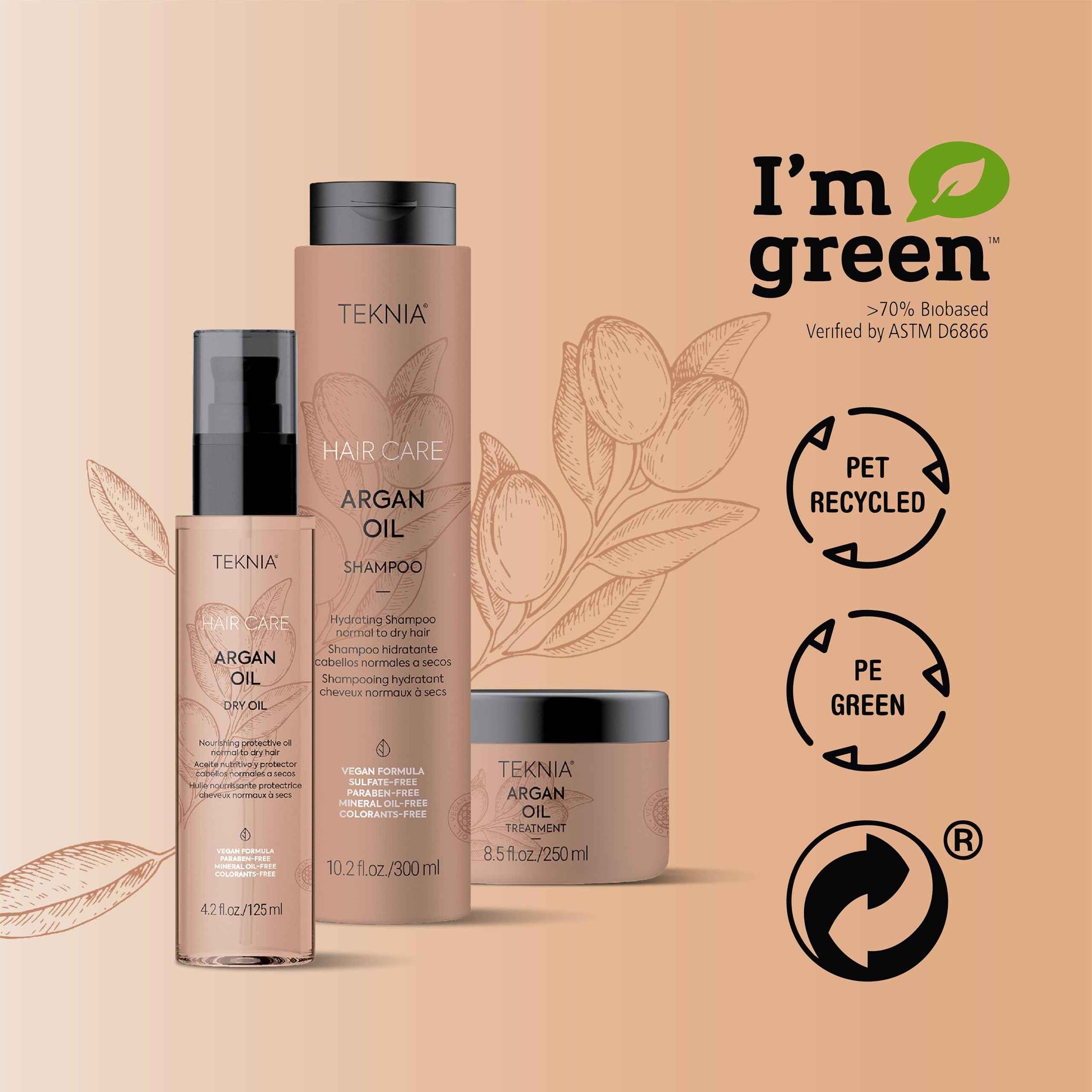 LAKMÉ Teknia Argan Oil Shampoo, Hydrating Shampoo with Argan Oil for Hair, 10.2 Fl Oz