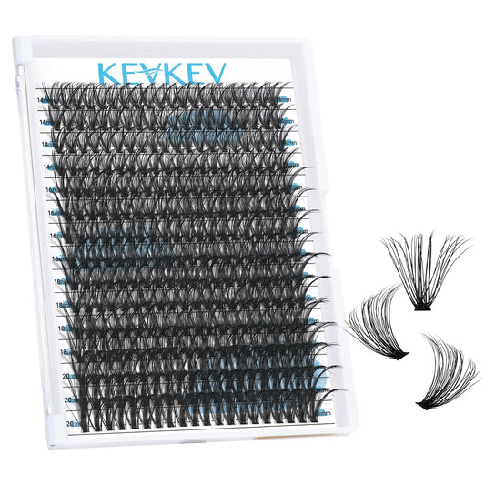 300 Pcs Individual Lashes Lash Clusters DIY Lash Extension Cluster Lashes that Look Like Eyelash Extensions Self Applicaton at Home Volume Dramtic Look(30D, D-14-20mix)