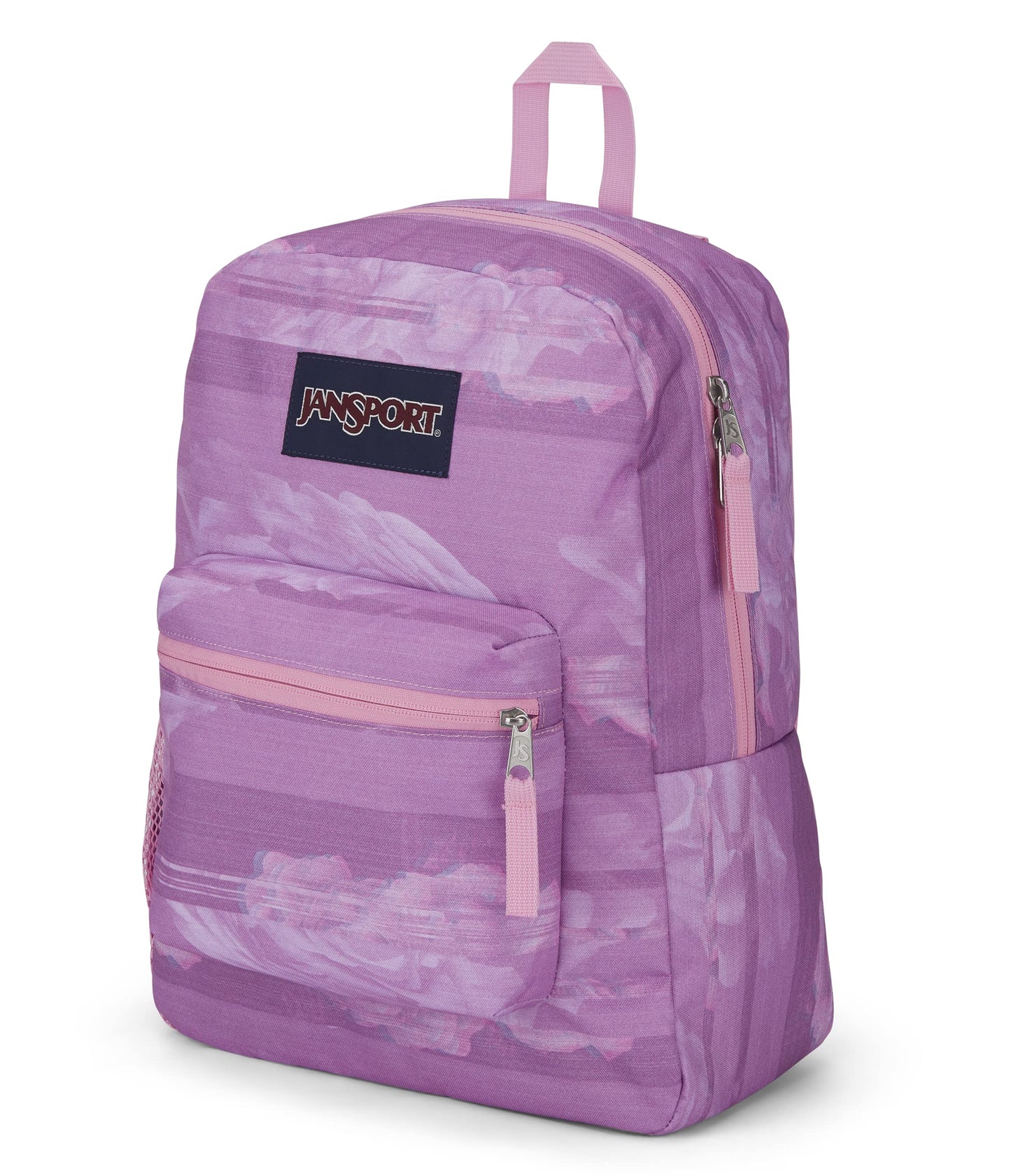 JanSport Cross Town Backpack 17" x 12.5" x 6" - Simple Bag for Everyone with 1 Main Compartment, Front Utility Pocket - Premium Class Accessories - Static Rose