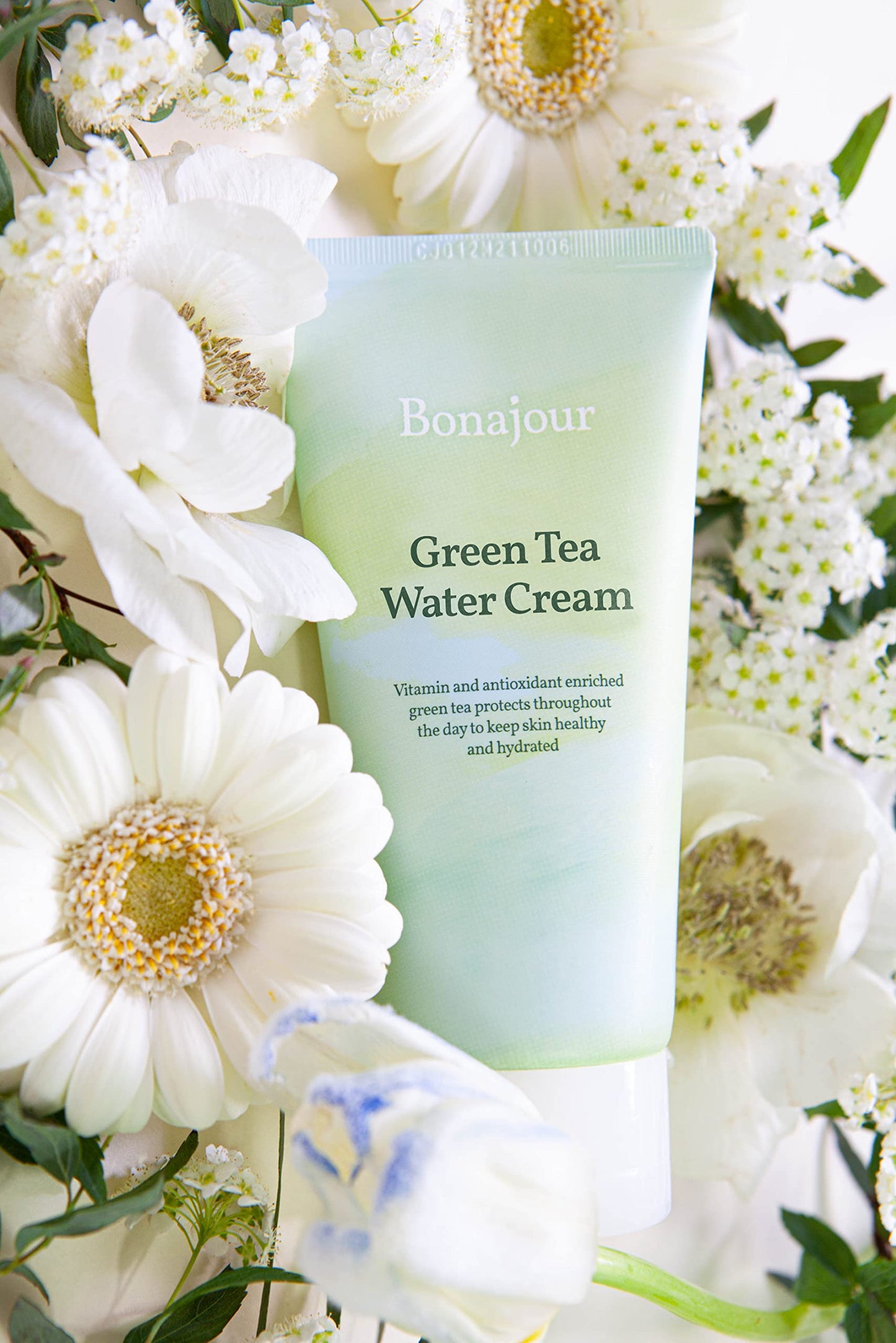 BONAJOUR] Green Tea Water Bomb Vegan Moisturizing Facial Gel Cream for sensitive skin - Daily hydrating Moisturizer 3.38 Fl. oz -