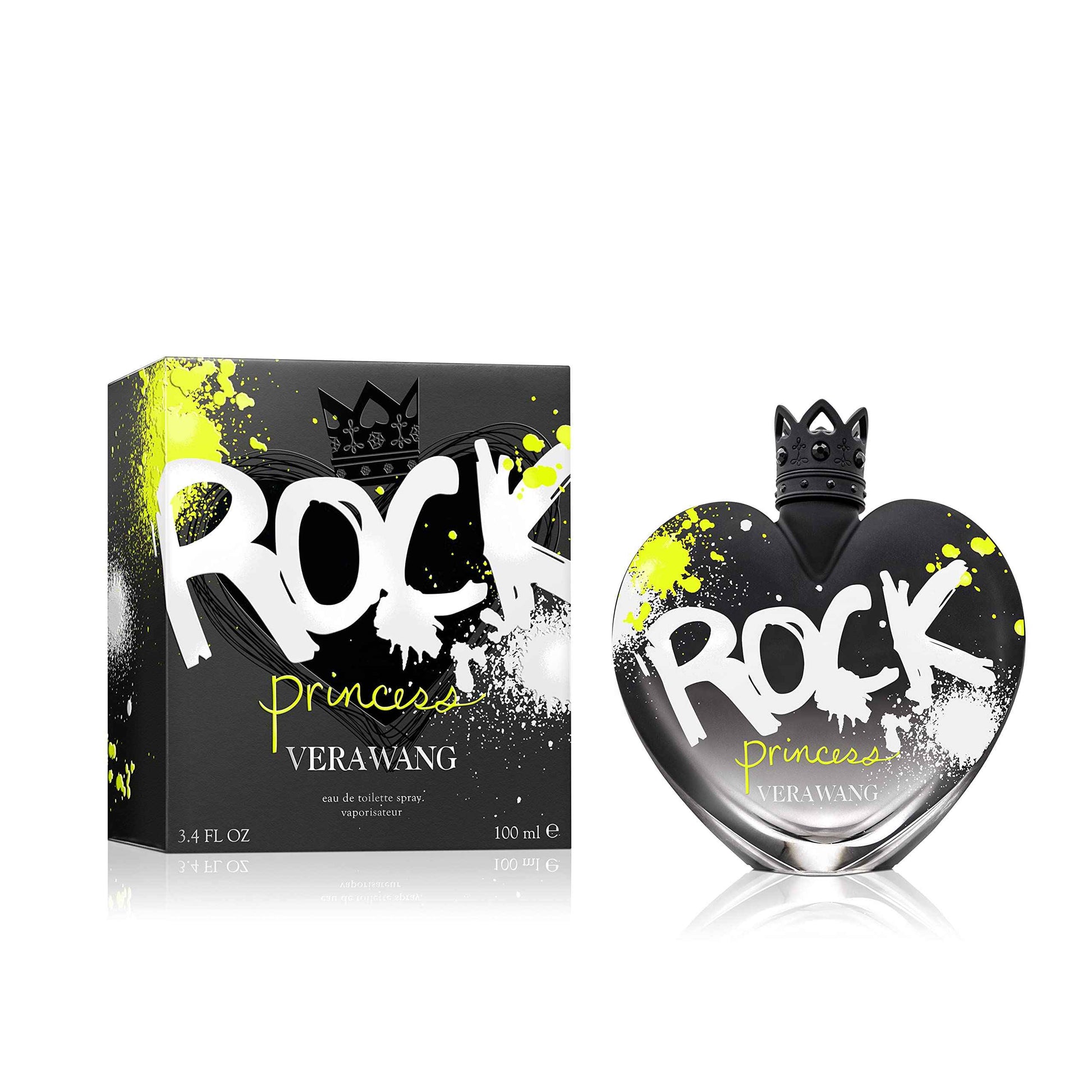 Vera Wang Rock Princess Eau de Toilette 3.4 fl oz (Pack of 1), Notes of Peach, Jasmine, and Vanilla, Women's Fragrance, Long Lasting, Everyday Fragrance, Travel Size