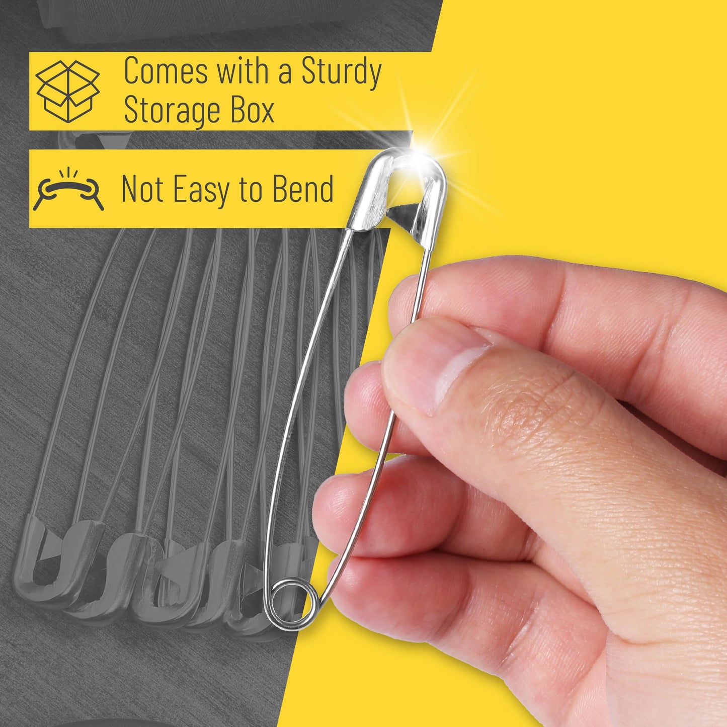 Mr. Pen- Safety Pins, 3 Inch, 30 Pack, Oversize Safety Pin, Large Safety Pins for Clothes, Oversized Safety Pins for Clothes, Large Safety Pins Heavy Duty Safety Pins, Big Safety Pins Heavy Duty