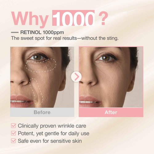 Cosyuree Retinol + Retinal + Peptide Booster Serum – 1,000ppm Retinol, 100 ppm Retinal, Anti-Aging Face Serum with Peptides, Hyaluronic Acid, Niacinamide & Collagen, Fragrance-Free, 30ml (1.01 fl oz)