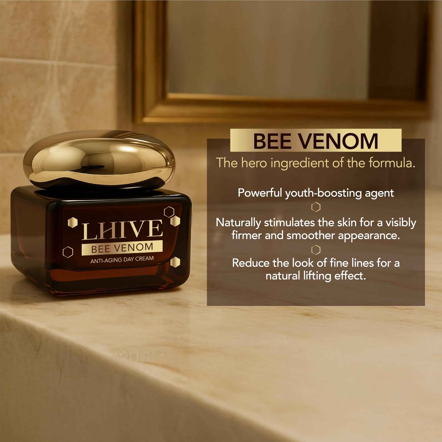 Bee Venom Cream l Anti Aging Face Moisturizer with Manuka Honey & Aloe Vera l Bee Venom Skin Treatment l Hydrating Firming Moisturizer for Women l Day & Night Skin Care l 1.7 oz