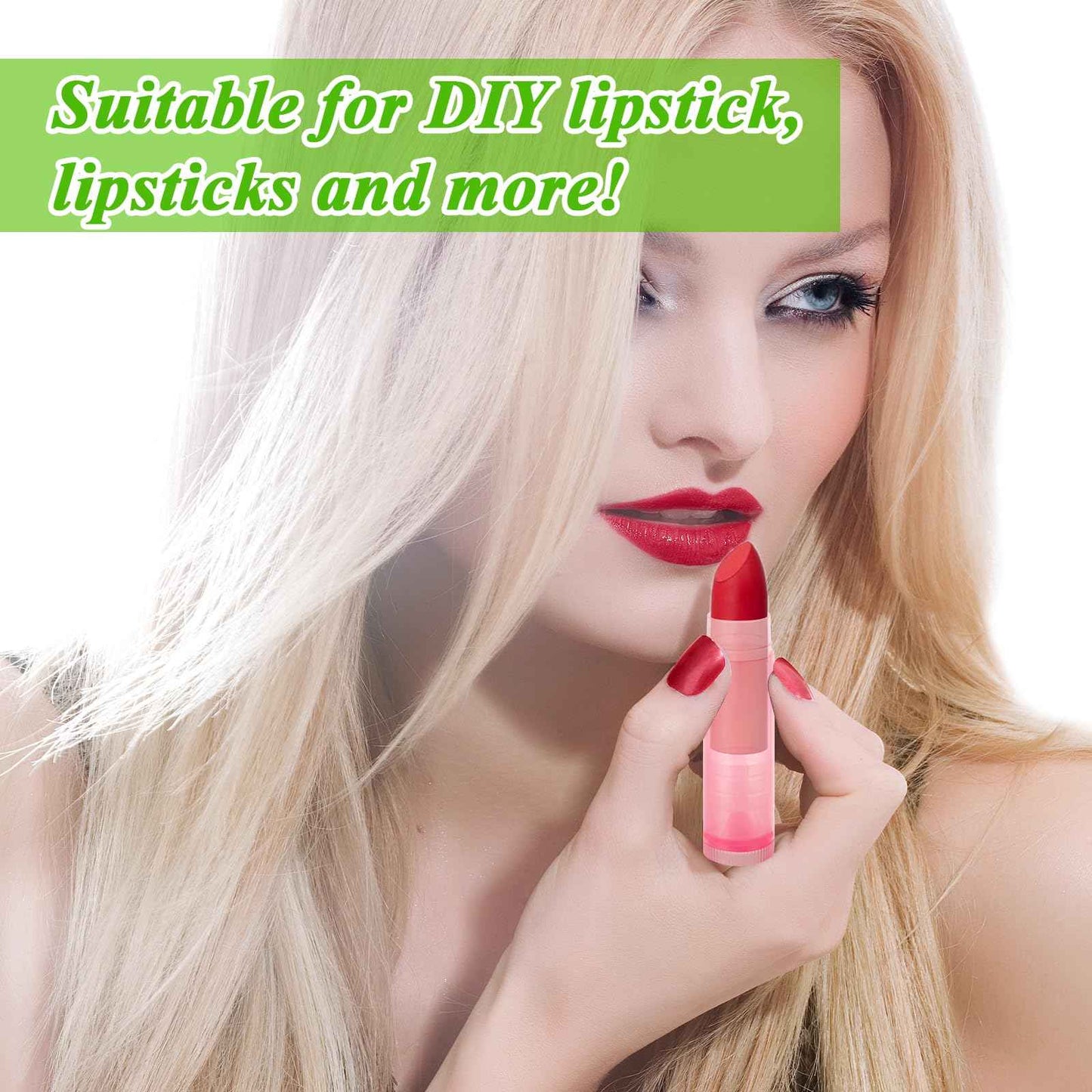 GBACHOOSE 200PCS Plastic Lip Balm Tubes, Chapstick Tubes Empty, Lip Balm Containers with Filling Tray and Spatula, Rotating Type Refill Lip with Cap for DIY(5ml/5g, Pink)