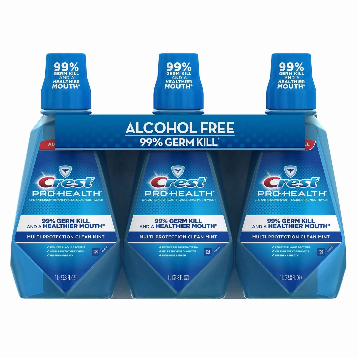 Crest 76380 Pro Health Multiprotection Rinse 3 Pack 1 L, Shape