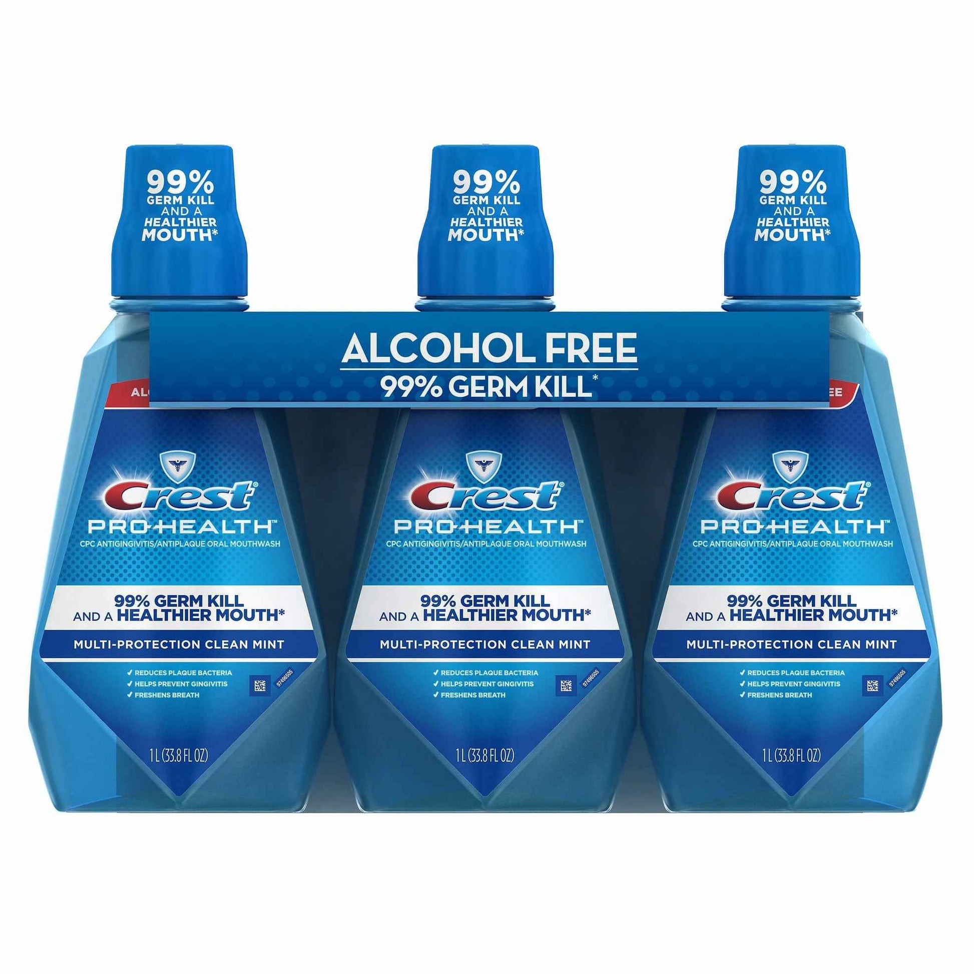Crest 76380 Pro Health Multiprotection Rinse 3 Pack 1 L, Shape