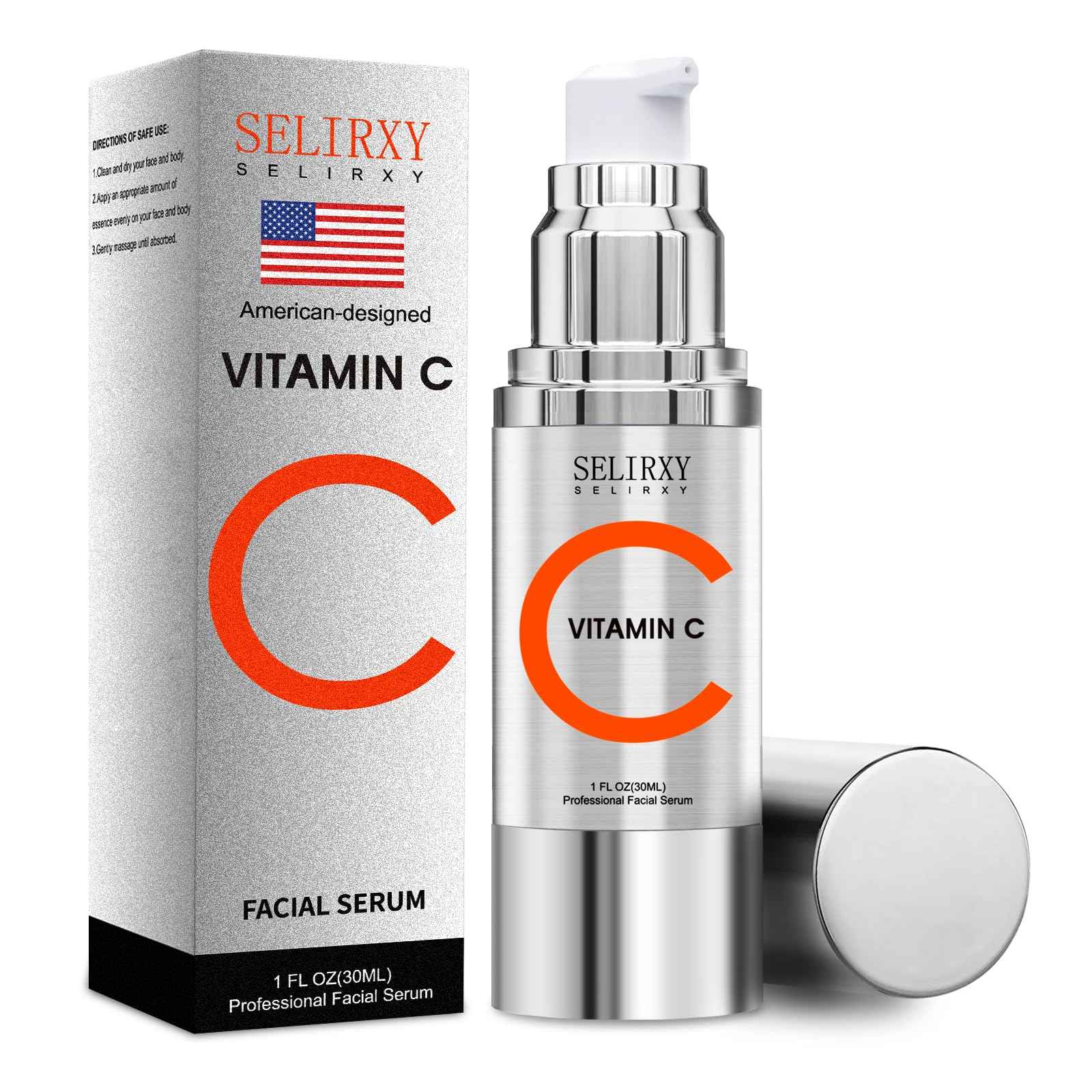 Super Vitamin C Serum for Women over 70, All-In-One Total Package Face Serum for Mature Skin, Hydrating, Lifting, Anti-Aging Reduce Wrinkles Age Spots