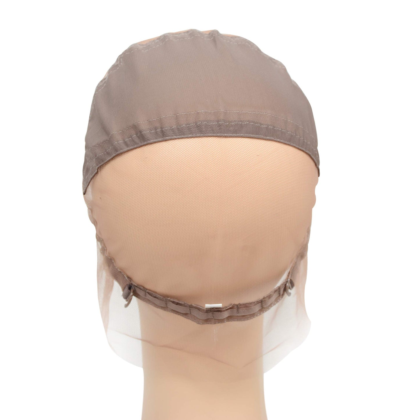 YANTAISIYU Full Lace Wig Cap Wig Base with Adjustable Strap Hairnet Cap for Making Wig Caps (Brown M 22inch)