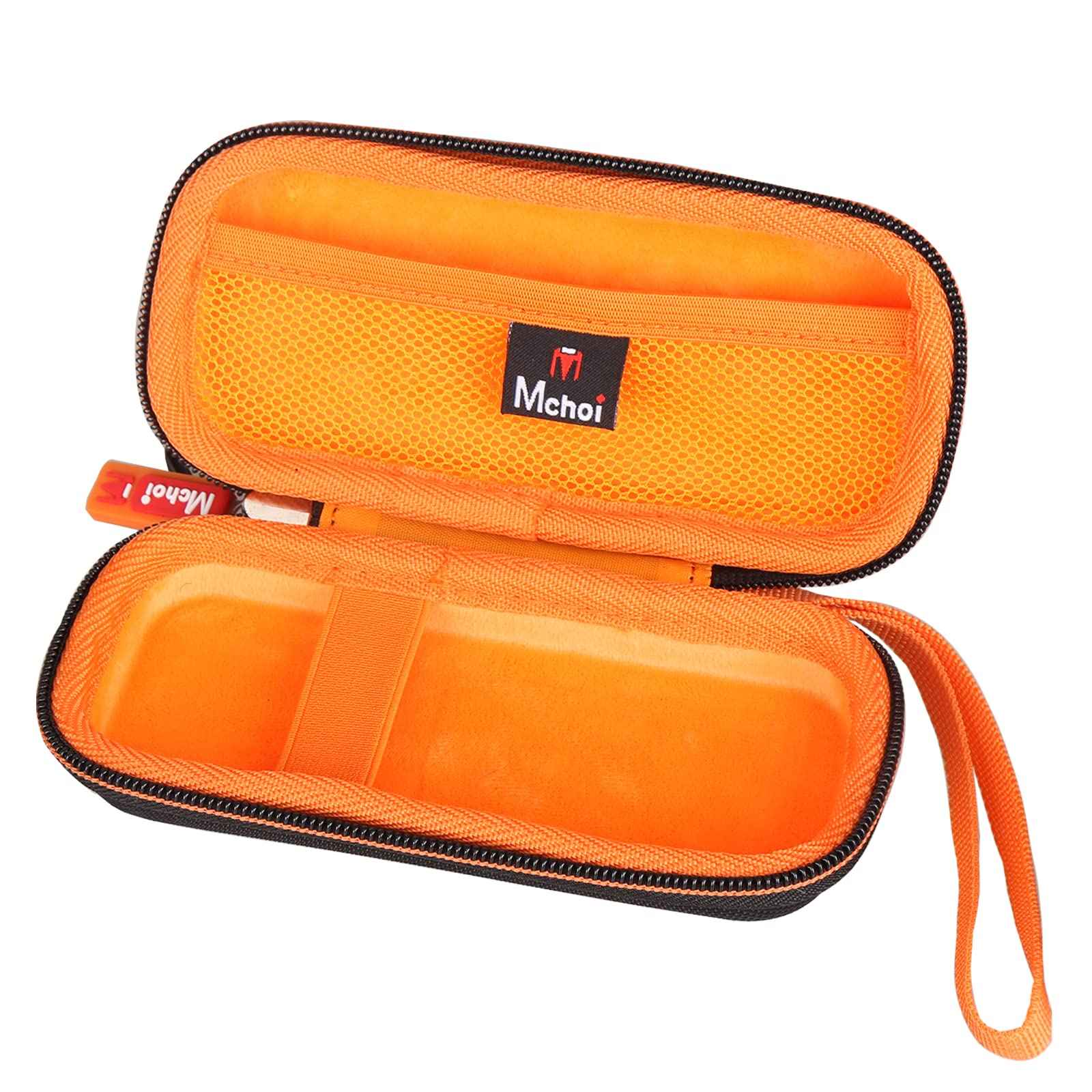 Mchoi Hard Carrying Case Fits for Gillette Fusion5 Men’s Razor & Proglide Shield Men's Razor, Case Only (Black, Orange)