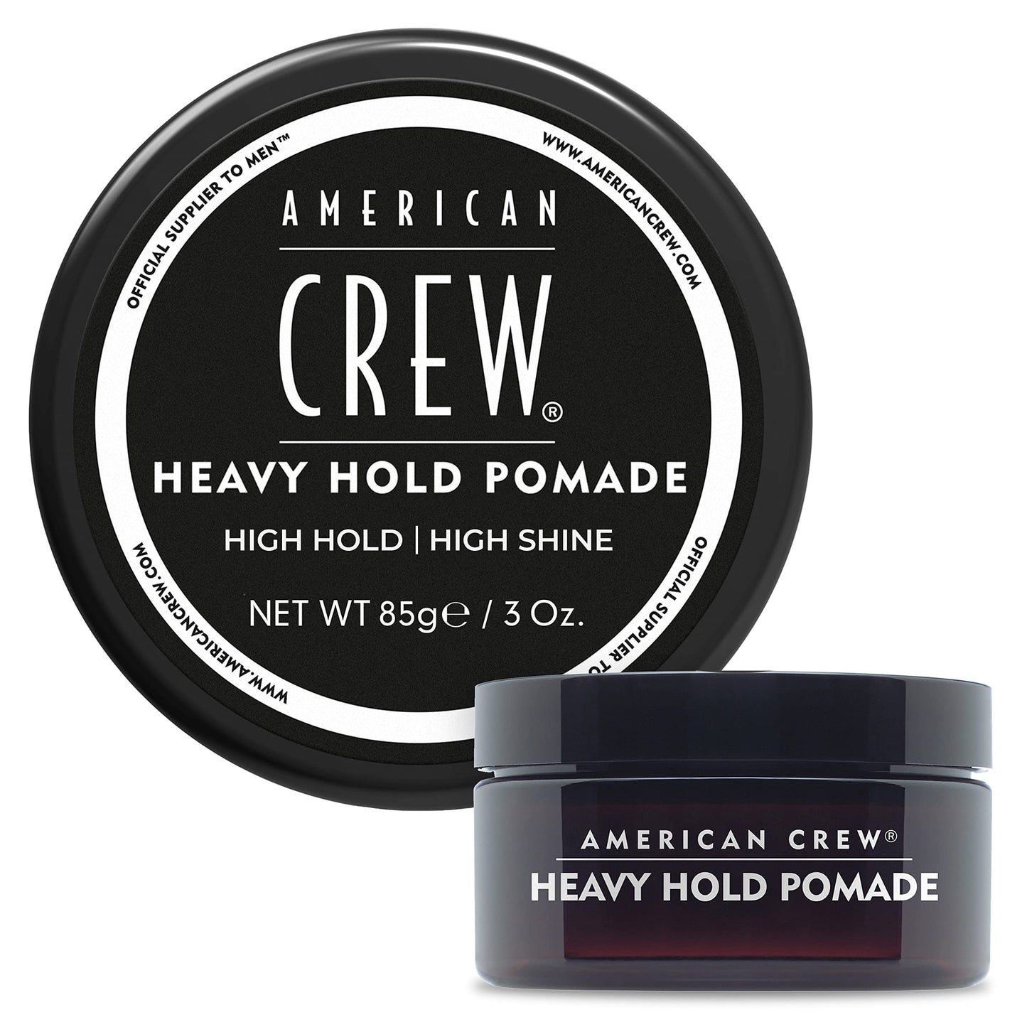 American Crew Men's Hair Pomade, Like Hair Gel with Heavy Hold & High Shine, 3 Oz (Pack of 1)