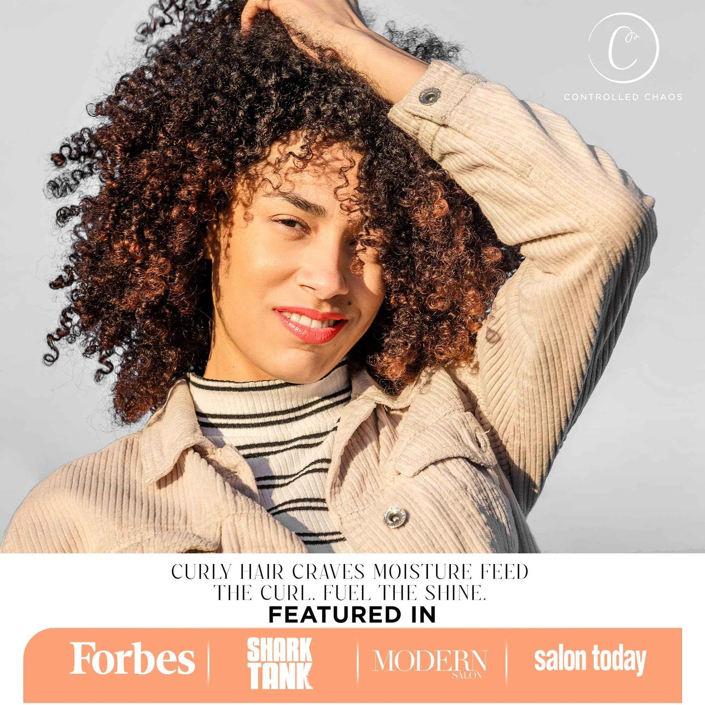 Controlled Chaos Hydrating Styling Gel 8 OZ – Sulfate-Free Curly Hair Gel with Shea Butter and Kiwi Extracts for Definition, Hydration, Shine & Frizz Control, for All Hair Types, Made in USA