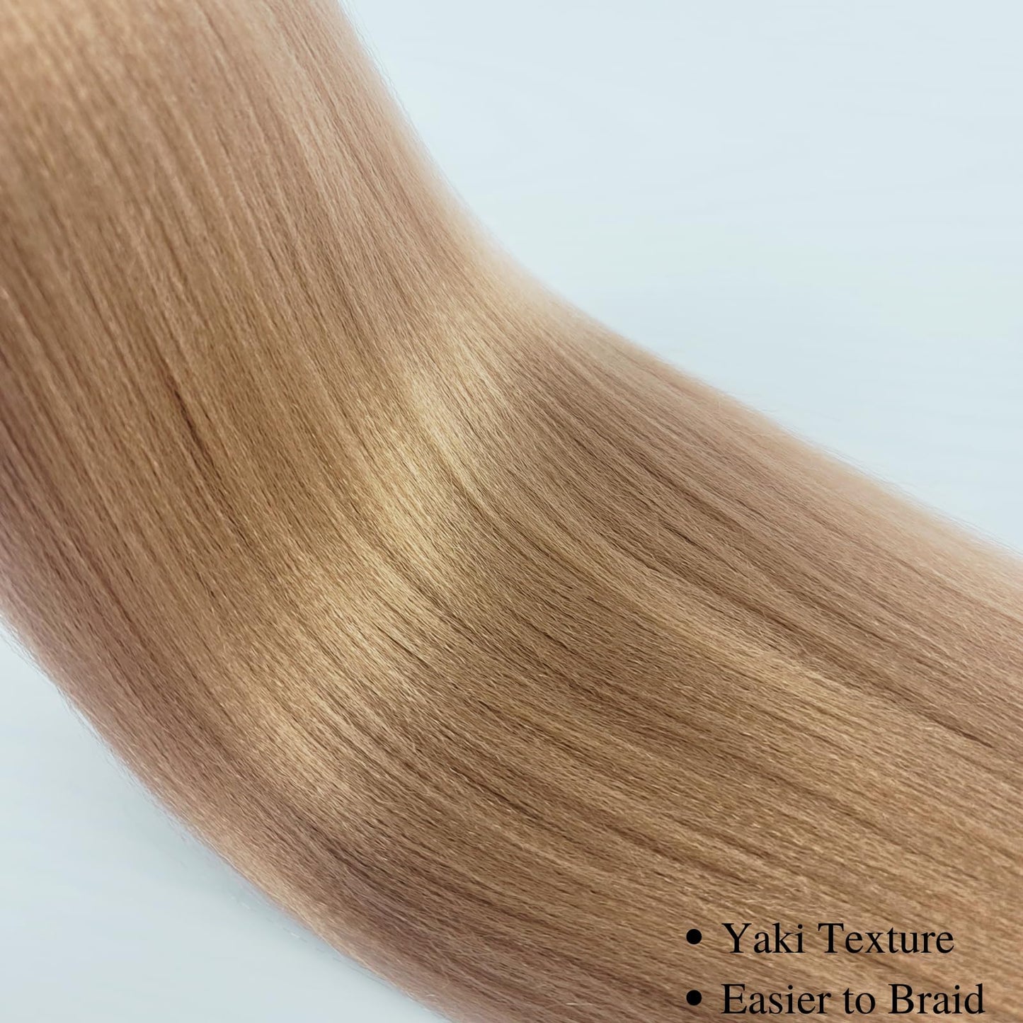 Gozill Honey Blonde Braiding Hair Pre Stretched Kanekalon Prestretched Braiding Hair Ez Braid Hypoallergenic Colored Braiding Hair Extensions Knotless