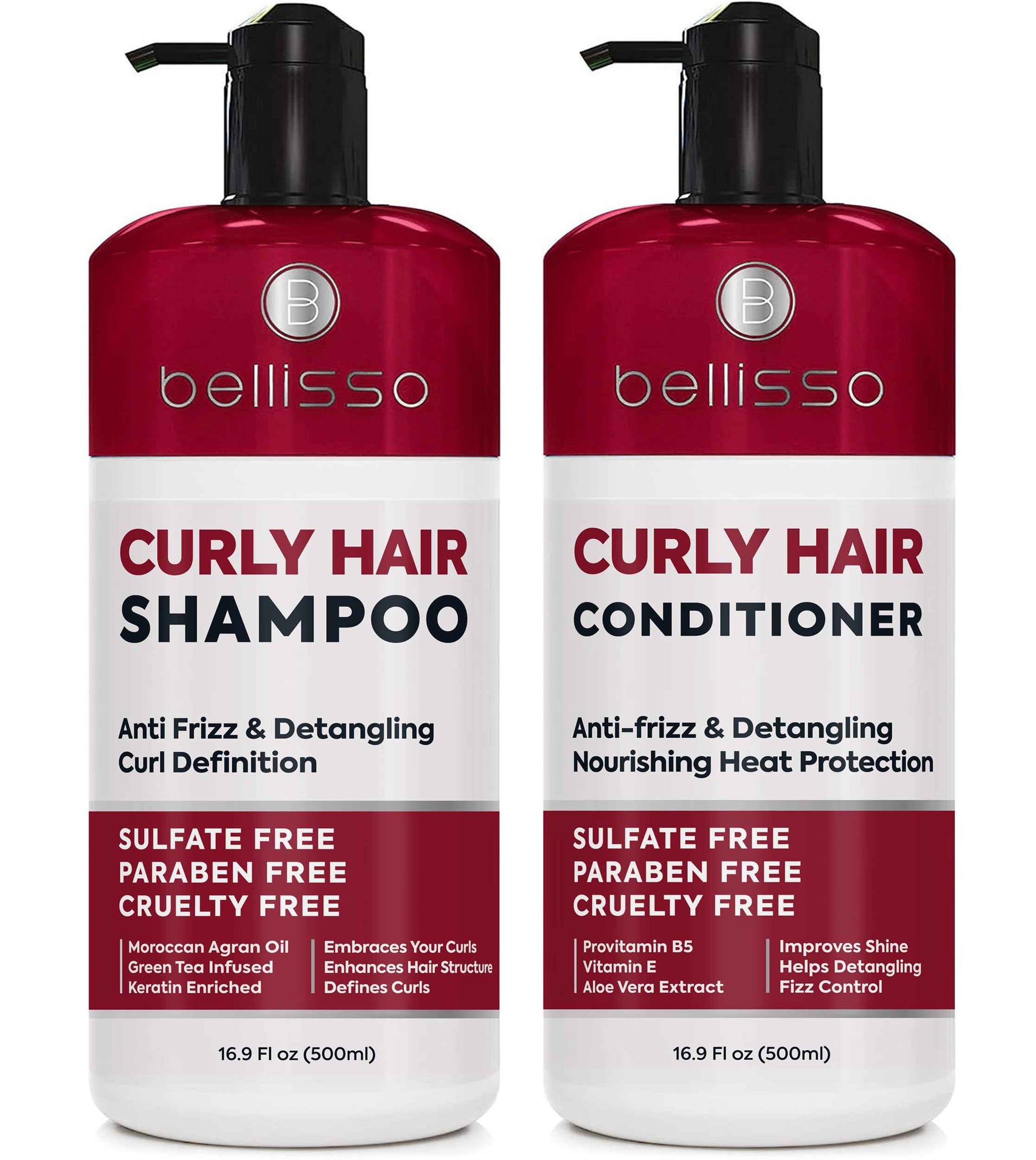 Curly Hair Shampoo and Conditioner Set and Curly Hair Mask