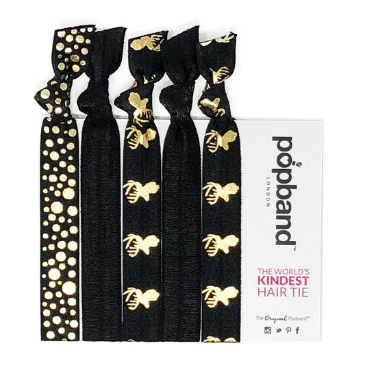 Popband London | Hair Tie | Stag | For All Day and Night | No Hair Crease | No Hair Damage | 5 Pc