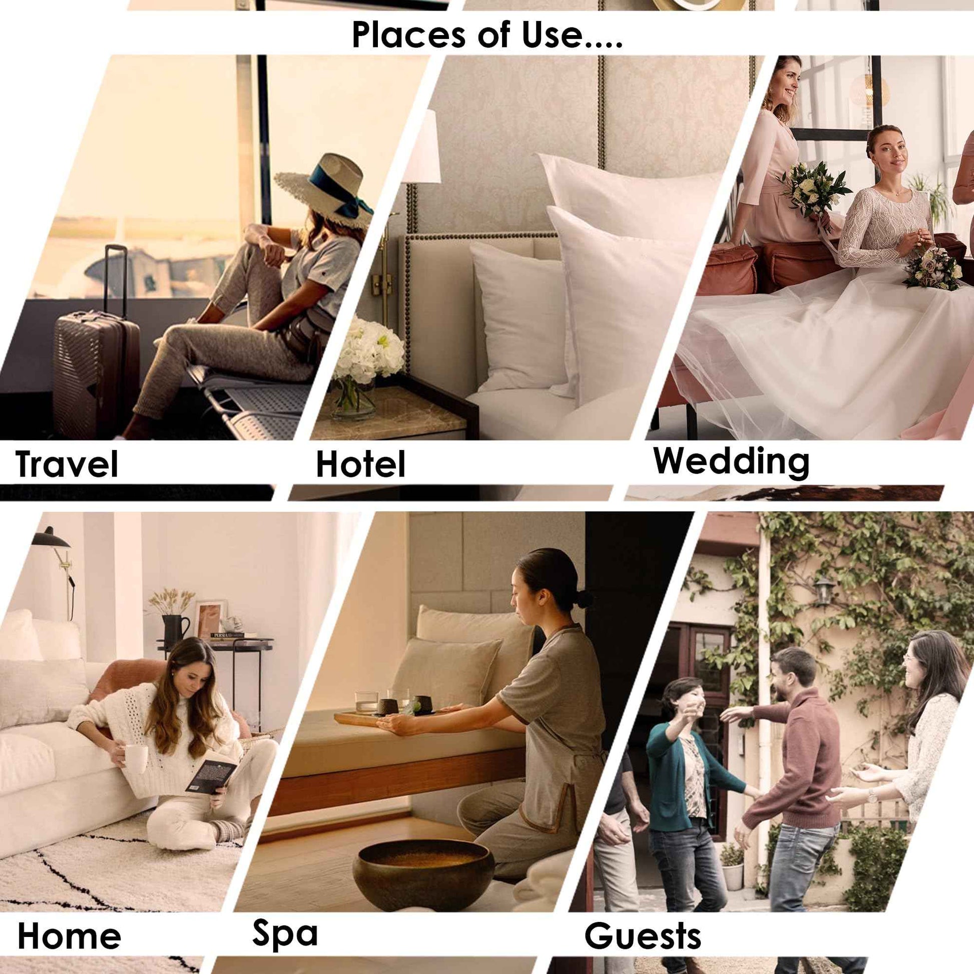 Modlux Spa Slippers – 6 Pairs of Cotton Velvet Closed Toe Slippers – Thick, Soft, Non-Slip, Disposable Slippers – Home, Hotel, or Commercial Use (6 Pack Large, Black)