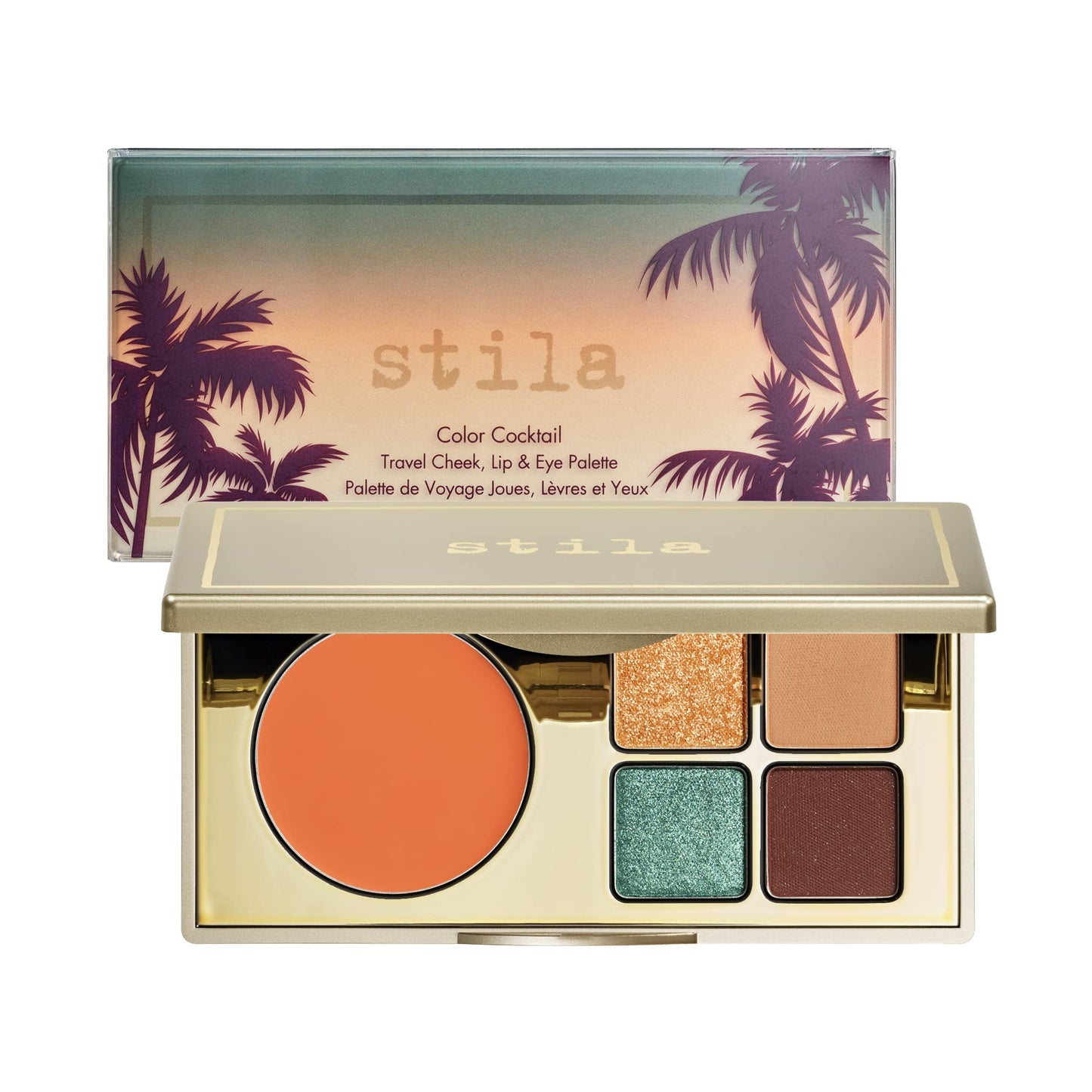 stila Color Cocktail Travel Cheek, Lip & Eye Palette, 1 oz.