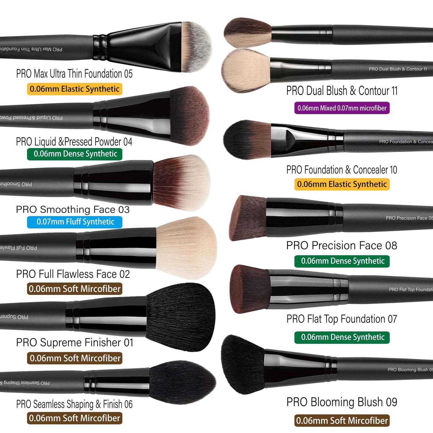 Bueart Design 32PCS Professional Makeup Brushes Set,Makeup brushes Kit with Premium soft hair for Foundation,Powder,Cream,Blush,Contour,Concealer,Bronzer,Eyeshadow,Blending For Pro Make up