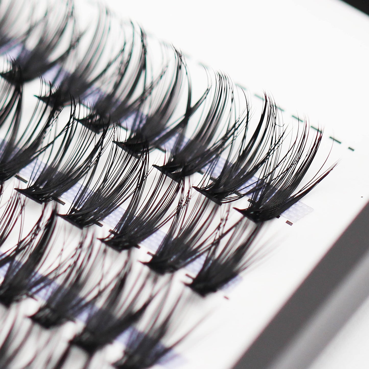 Bodermincer Lash Cluster D Curl 8-20mm To Choose Lash Clusters Natural 7D.10D.12D.15D.20D.30D.40D.50D.60D.80D.100D Cluster Eyelash Extensions Individual Lashes Cluster Wispy (30D-D Curl-9mm)