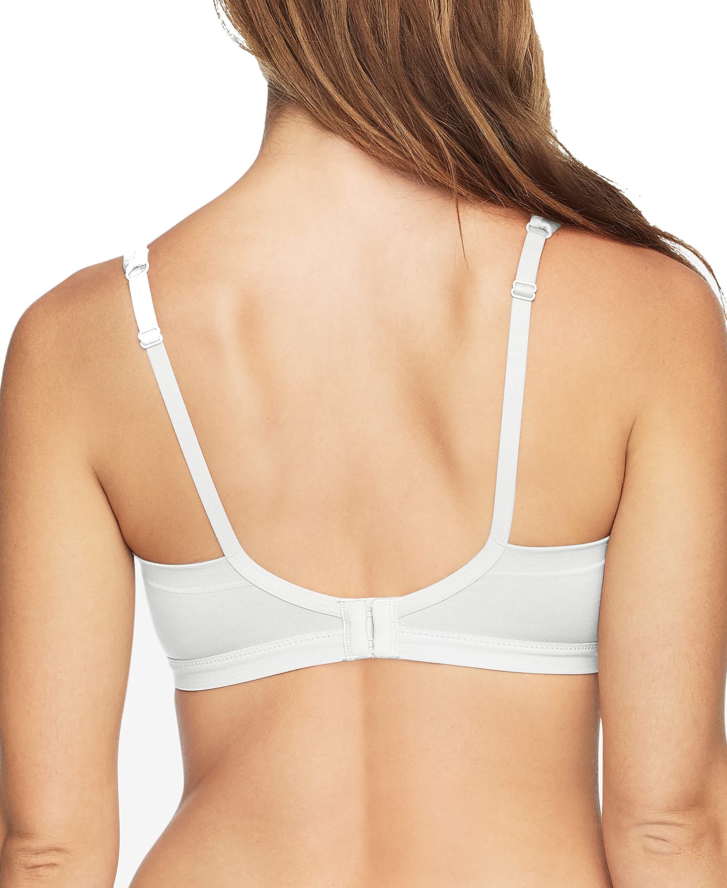 Warner's Women's Easy Does It Underarm-Smoothing with Seamless Stretch Wireless Lightly Lined Comfort Bra Rm3911a, White, XS