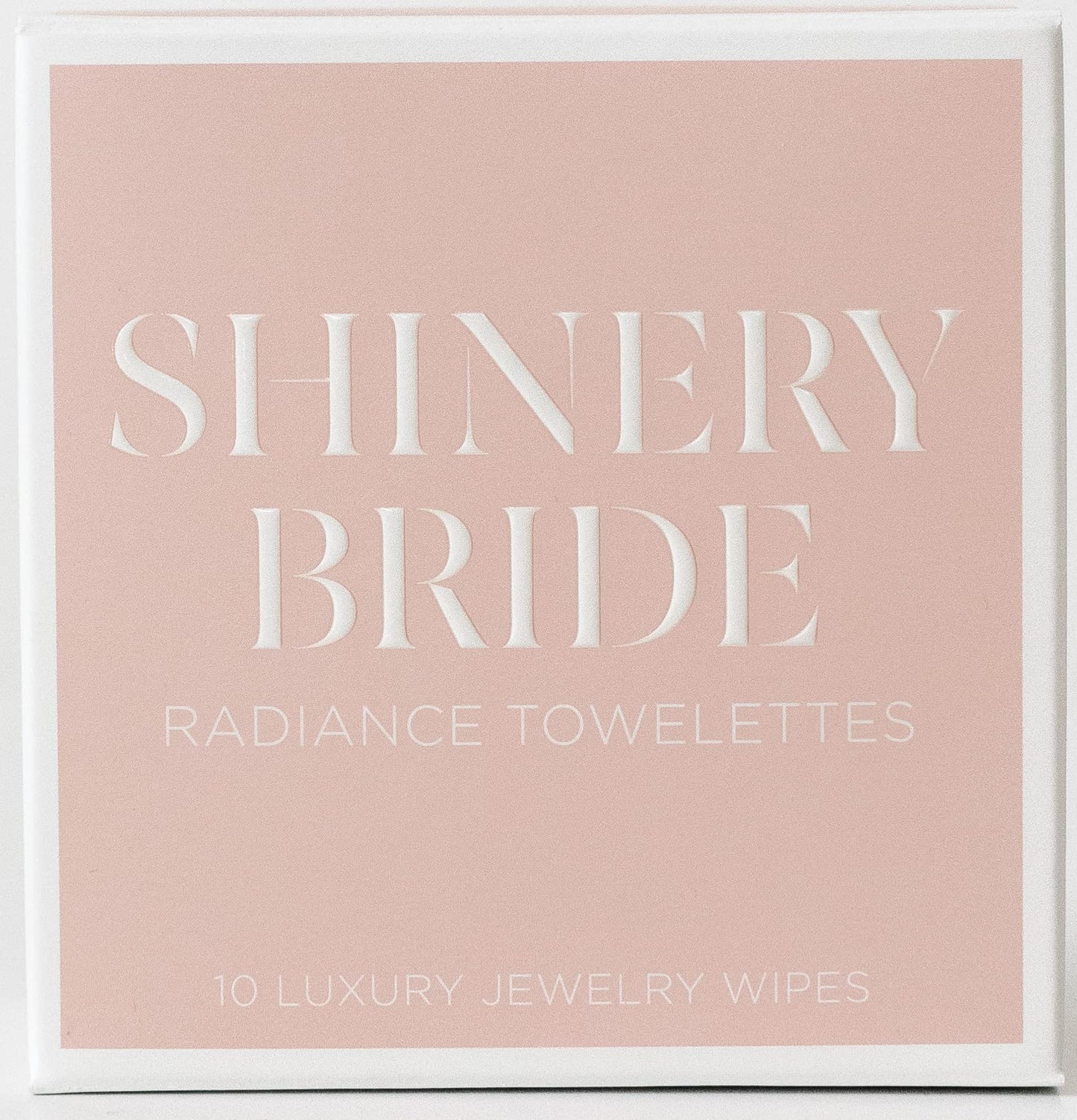 Shinery Bridal Radiance Towelettes, Jewelry Cleaning Cloth Wipe with No Rinse Required for On The Go, One Pack of 10