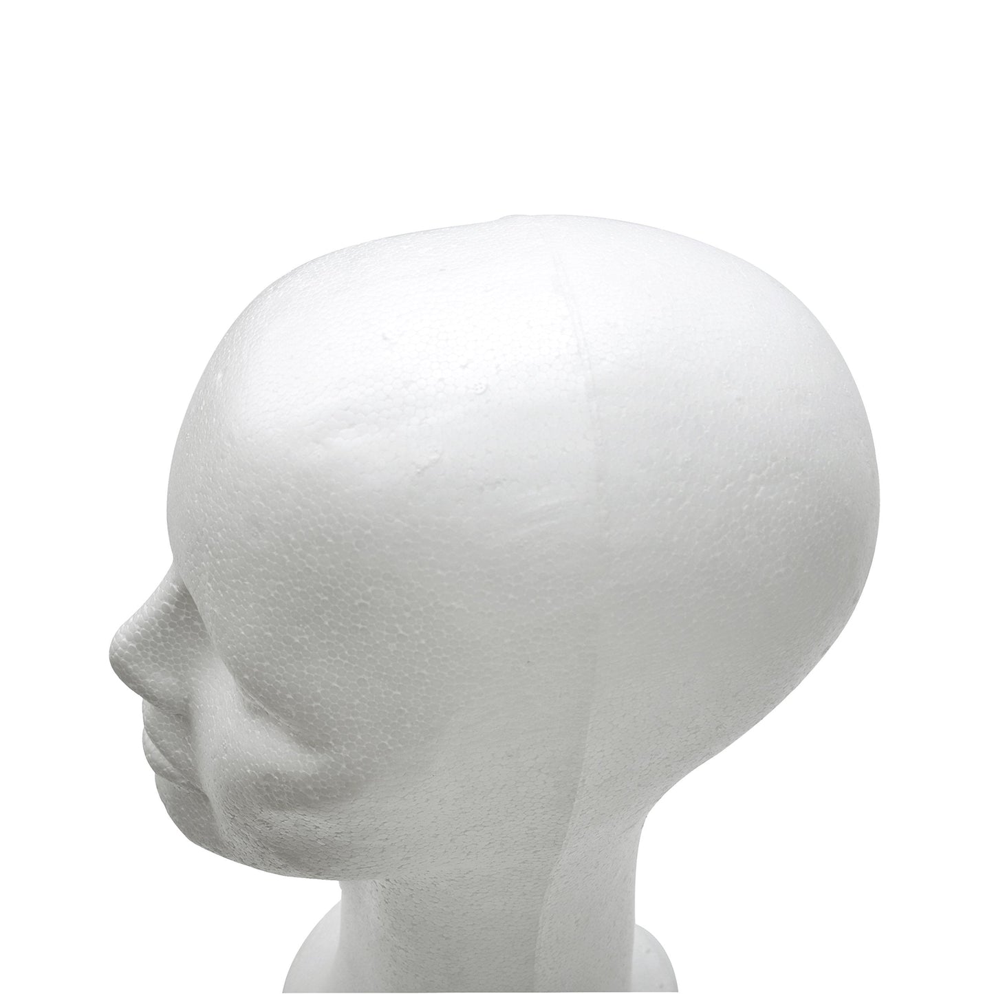 BHD BEAUTY 15" Styrofoam Foam Mannequin Manikin Display Head Wig Hat Stand White Foams Sale