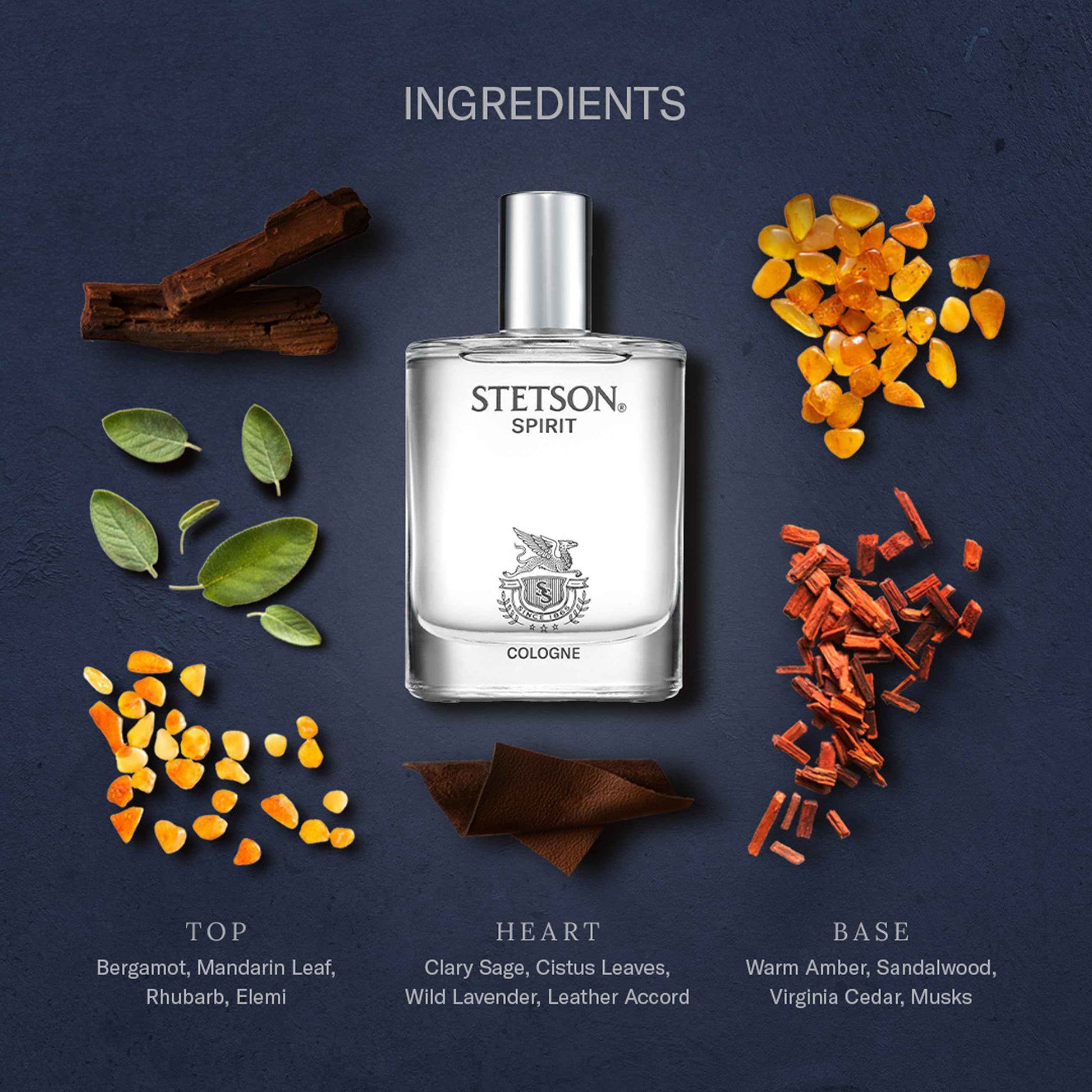 Stetson Spirit 1.7 oz Cologne w/ 1.5mL Legend Vial