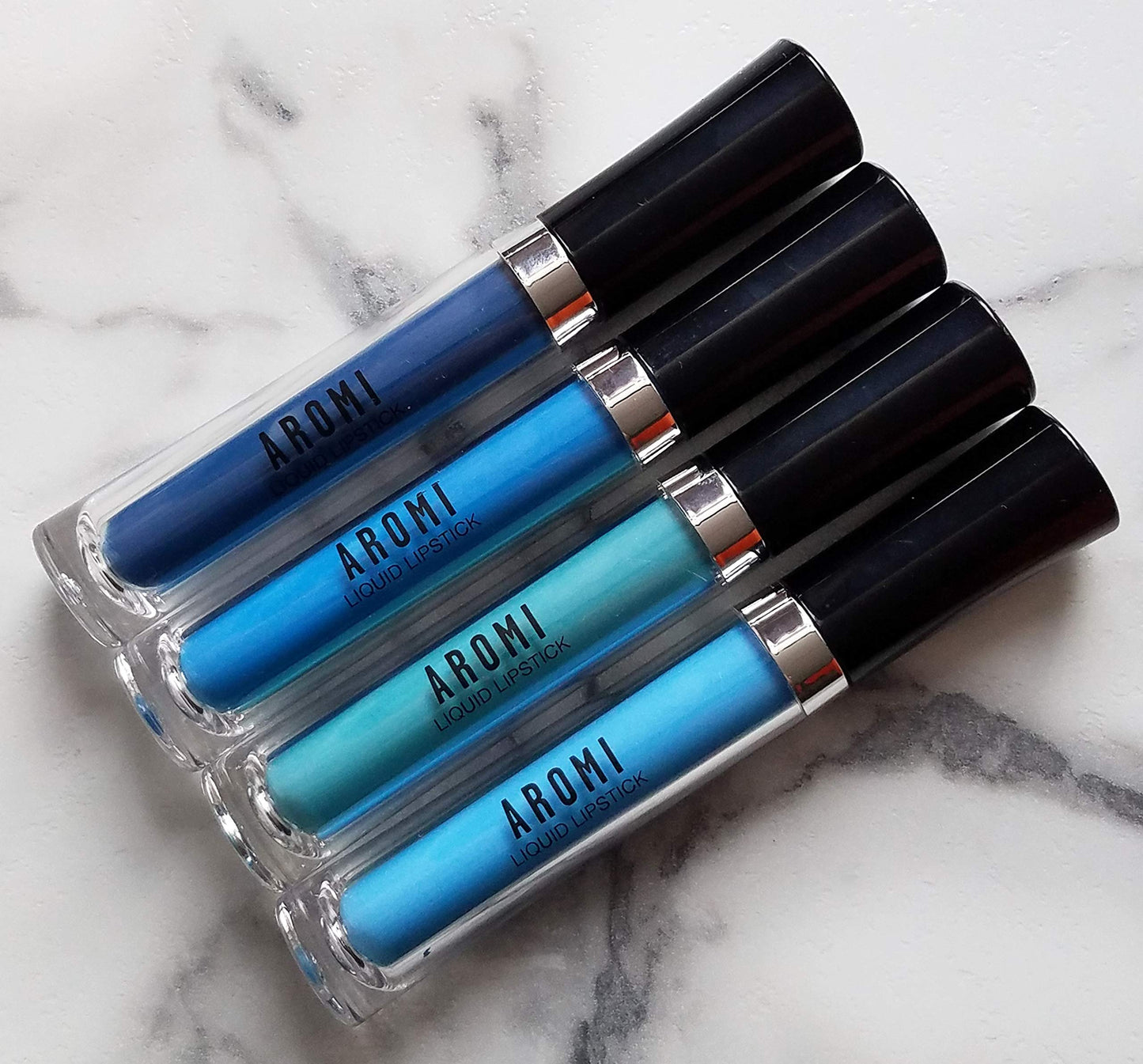 Aromi Dark Blue Matte Liquid Lipstick | Navy Lip Color, Vegan & Cruelty-free, Long-Lasting, Waterproof, Smudge Proof, (Blueberry Pie)