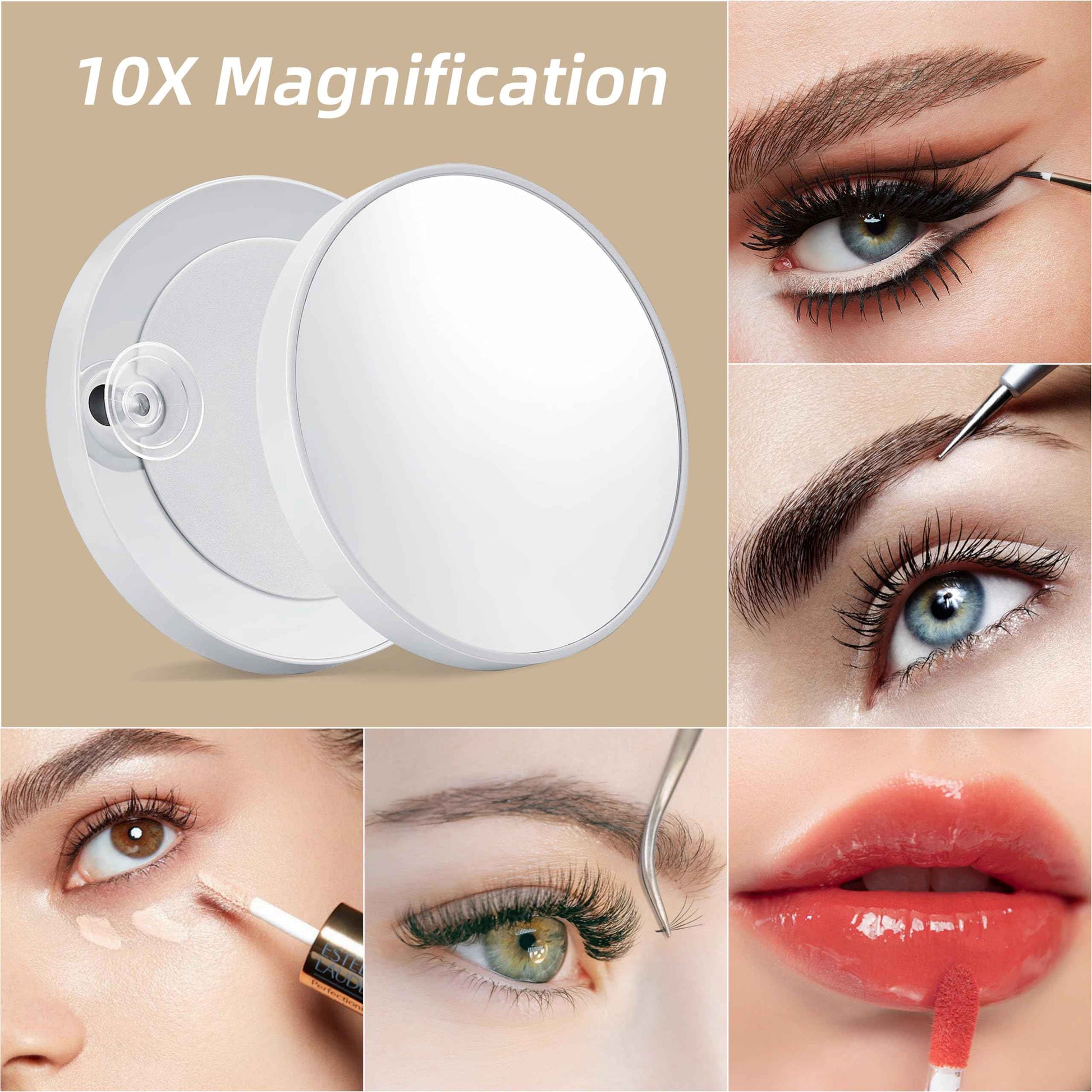 Vanity Mirror with Lights,13.1"×16.7"LED Makeup Mirror,Lighted Makeup Mirror with Lights, Smart Touch Control Dimmable 3 Modes Light, Lighted Up Mirror for Makeup Desk, Bedroom, Dressing Room