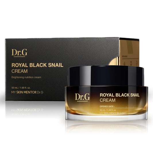 Dr. G Royal Black Snail Cream, 50ml - Korean Moisturizer, Snail Mucin Moisturizer, Korean Skin Care Moisturizer, Korean Face Moisturizer Korean, Moisturizer Face Cream Korean, Kbeauty, K Beauty