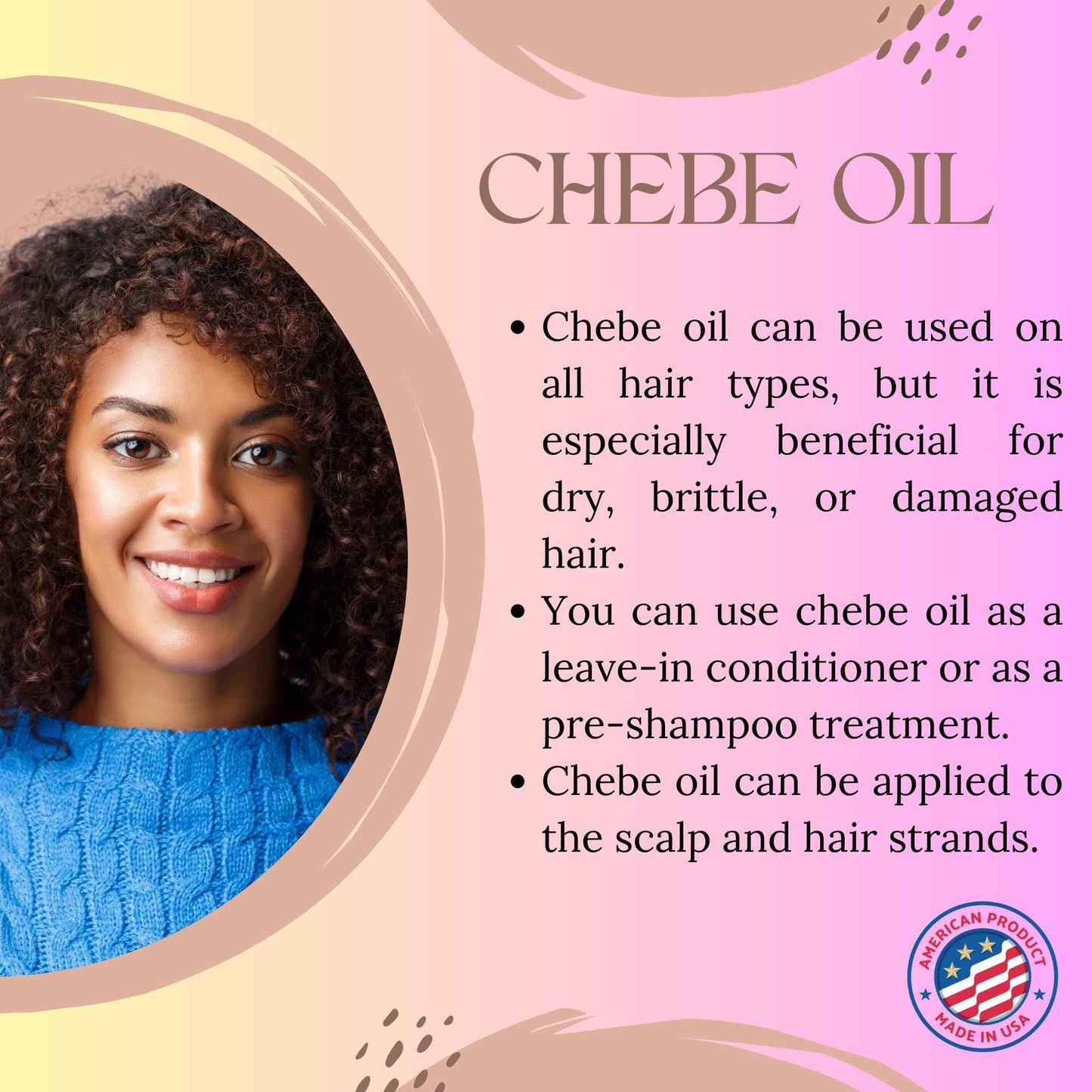 Chebe Oil and Leave In Conditioner Bundle for Hair Growth