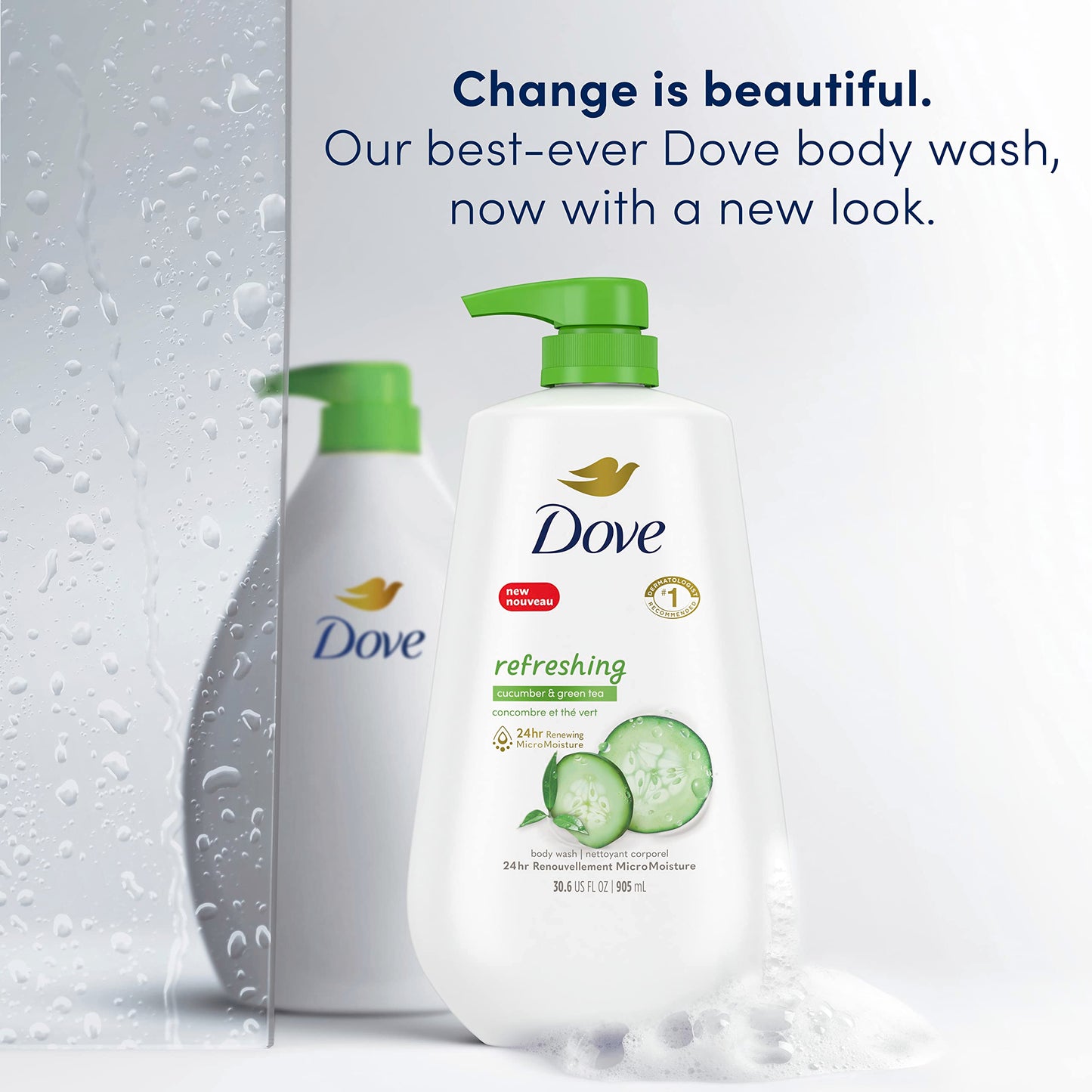 Dove, Refreshing Cucumber And Green Tea Body Wash, 30.6 Fl Oz