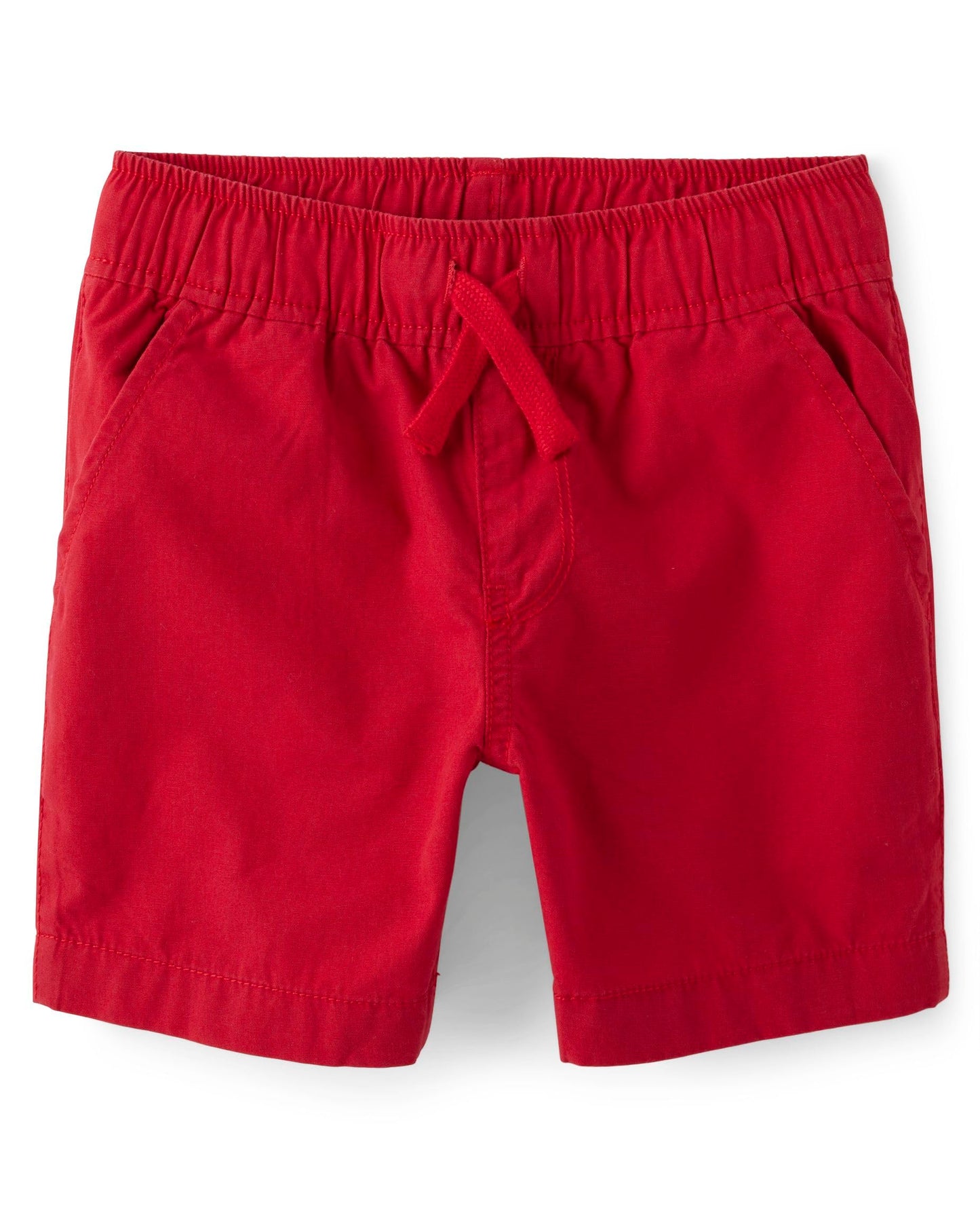 The Children's Place Boys' Cotton Pull on Jogger Shorts, Ruby