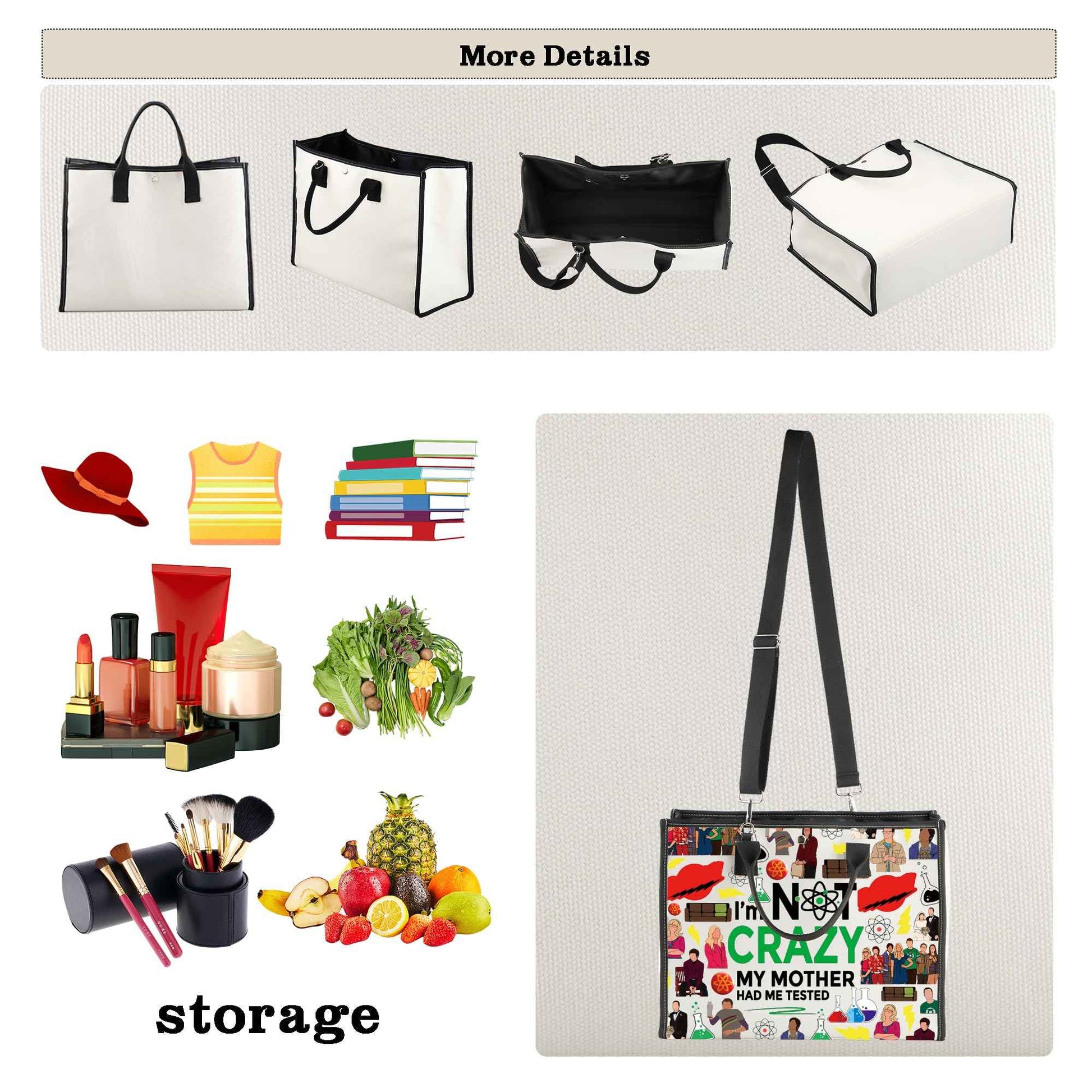 CMNIM Cosmetic Bag Fans Inspired Gift for TV Show Lover I'm Not Crazy My Mother Had Me Tested