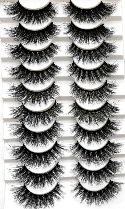 Starbesign Lashes Faux Mink 10 Pairs (Combo Dramatic)
