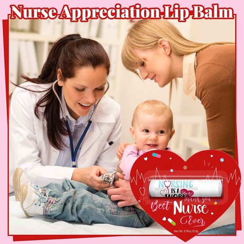 30 Pack Christmas Nurses Appreciation Gifts Bulk Nurses Lip Balms Hospital Staff Team Appreciation Thank You Gifts Christmas Stocking Stuffers Party Favors for Coworkers Midwife Women Presents