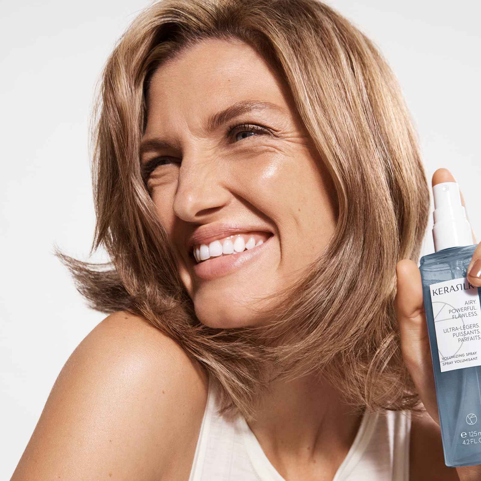 KERASILK Repairing Spray | Protects Against Breakage & Brittleness | Nourishes, Hydrates & Detangles Strands | With Heat Protection | For Dry, Stressed & Damaged Hair | 125ml