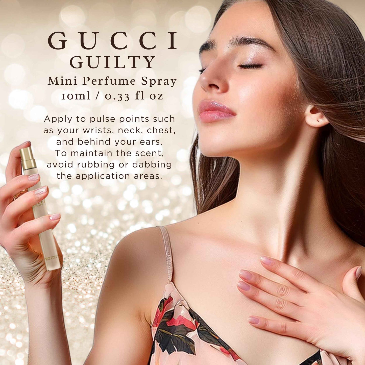 Gucci Guilty Pour Femme Perfume for Women Travel EDP Spray 0.33 Fl Oz