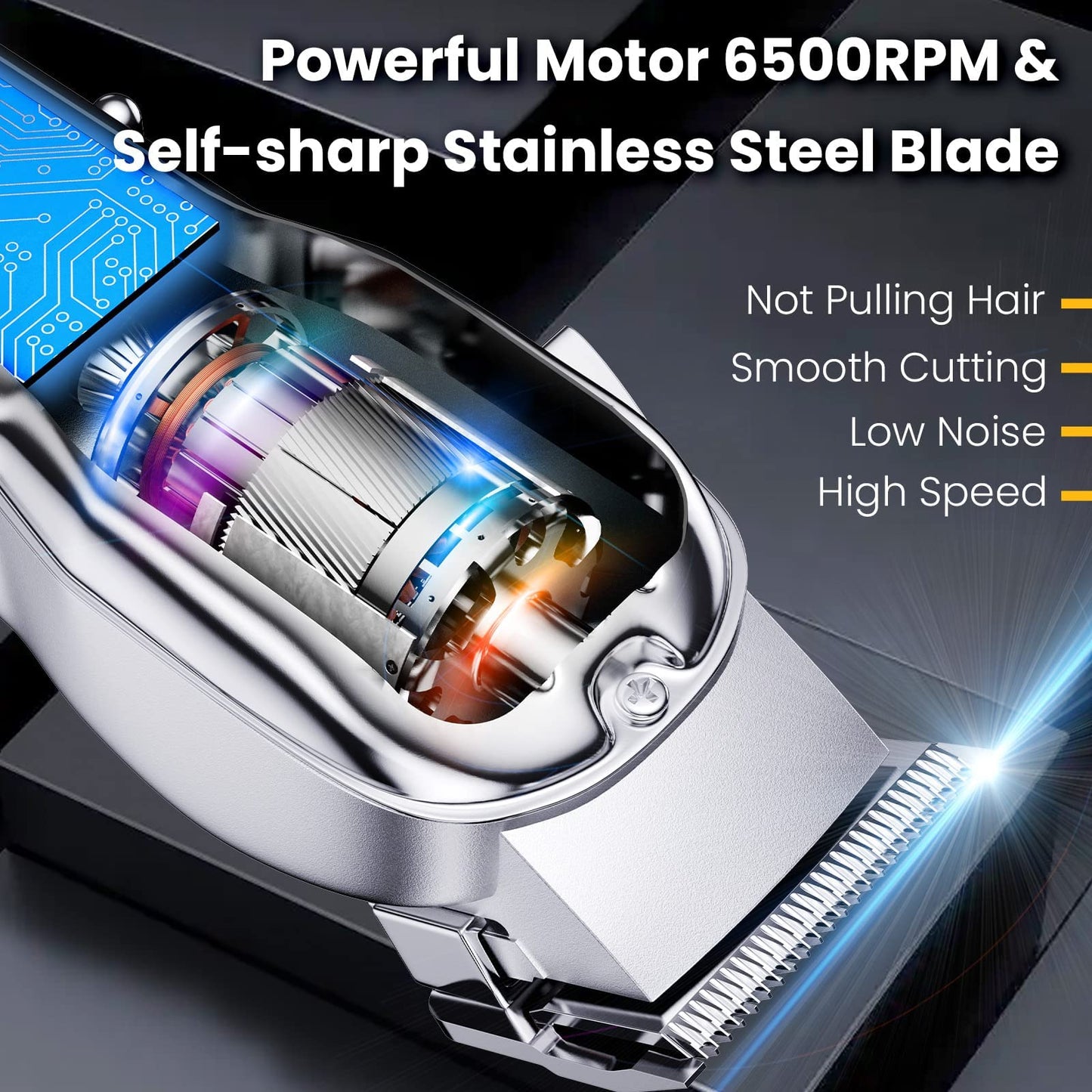 Hair Clippers for Men with Charger T-Blade Hair Beard Trimmer Kit Professional Clippers for Hair Cutting Kit with Led Display Cordless Clippers for Men Women Kids Barber Grooming Kit for Household