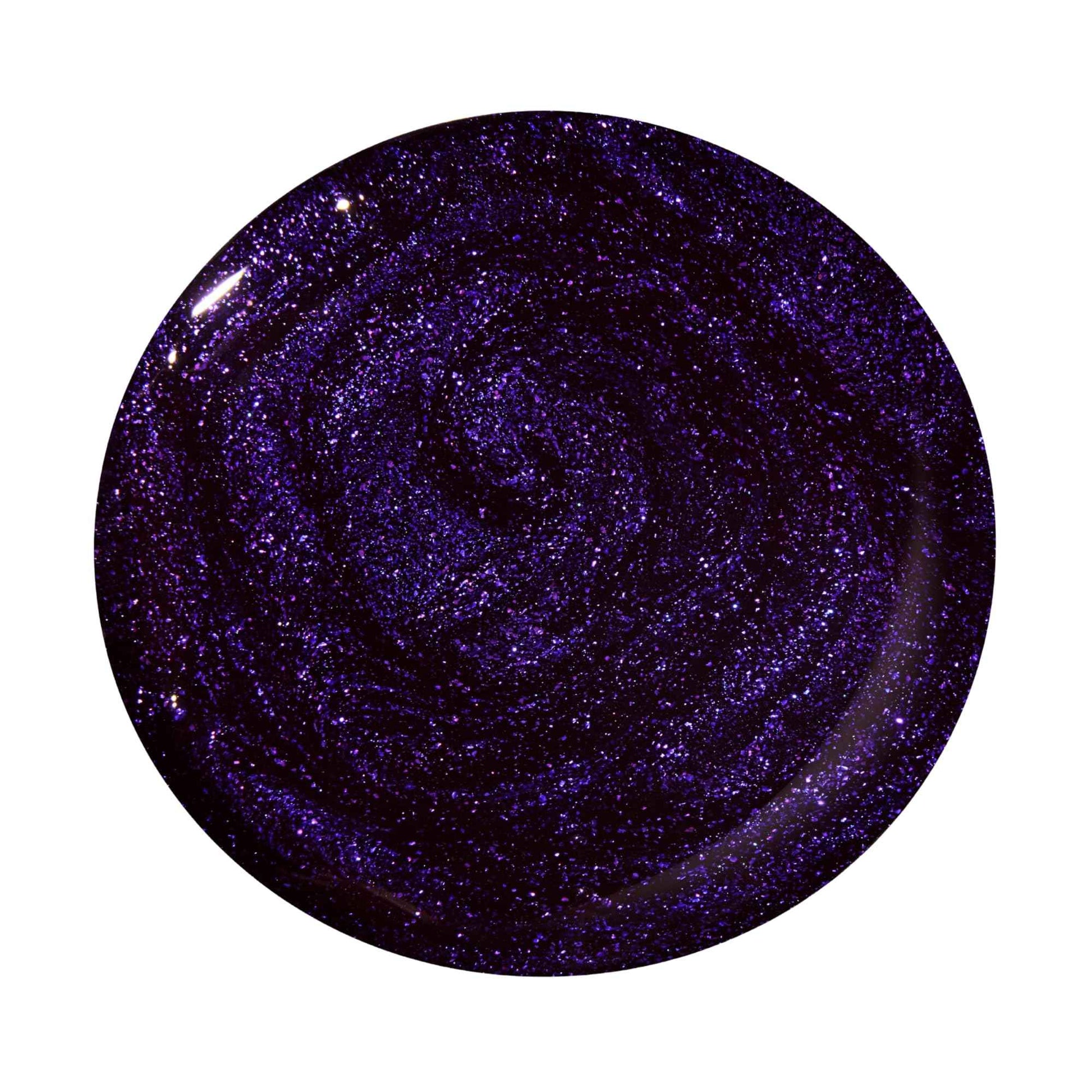 Dazzle Dry Nail Lacquer (Step 3) - Fast Lane - A deep galactic purple with flaky glitter. Full coverage shimmer. (0.5 fl oz)