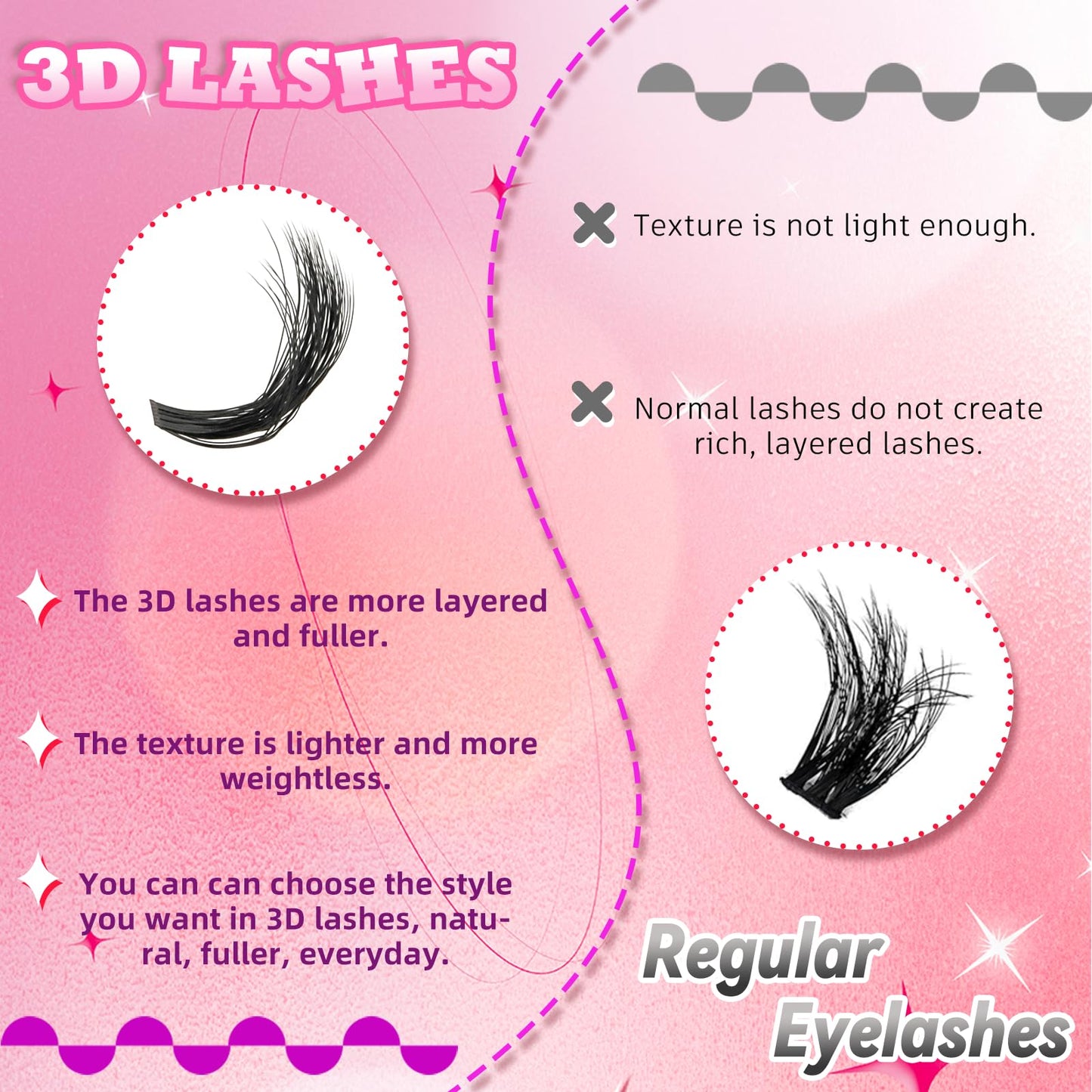 FADLASH Lash Extension Kit 80D+100D Lash Clusters D Curl Lash Cluster Kit DIY Eyelash Extension Kit with Lash Bond and Seal Lash Tweezers 3D Effect fluffy Cluster Lashes(80+100D Kit, Mix 8-16mm)