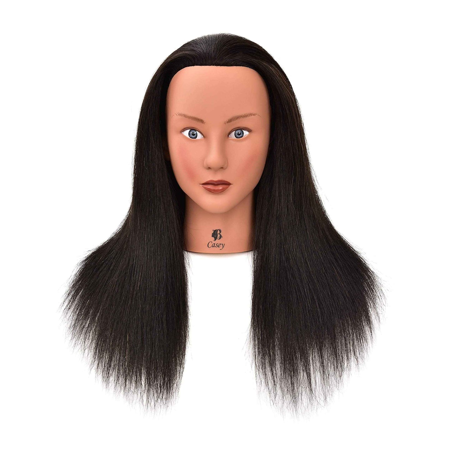 HairZtar Human Hair 18 " Mannequin Head Hairdresser Training Head Manikin Cosmetology Head - CASEY +C