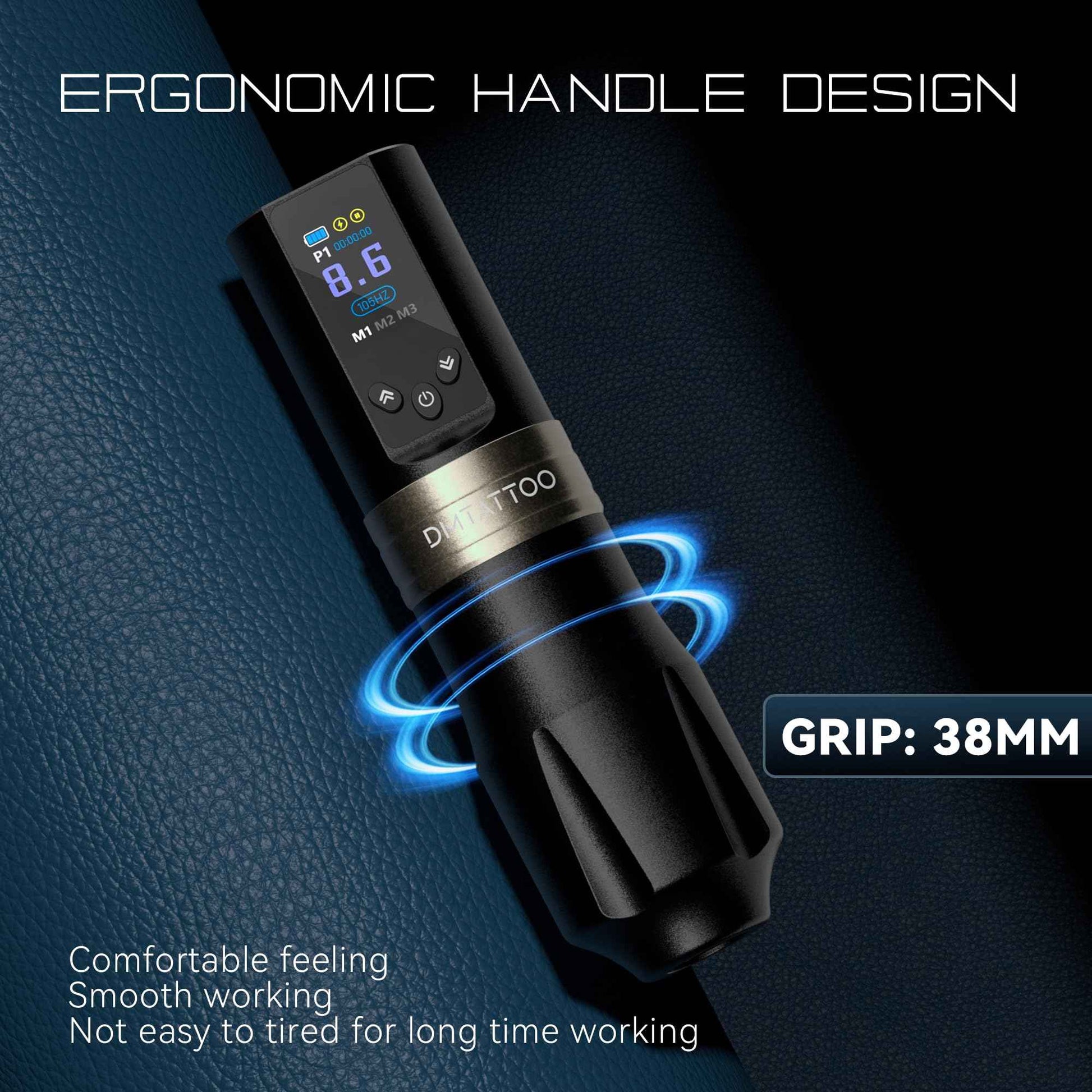 Tattoo Gun Wireless Tattoo Machine 1800mAh Batteries Complete with Tattoo Ink for Tattoo Artist Beginners