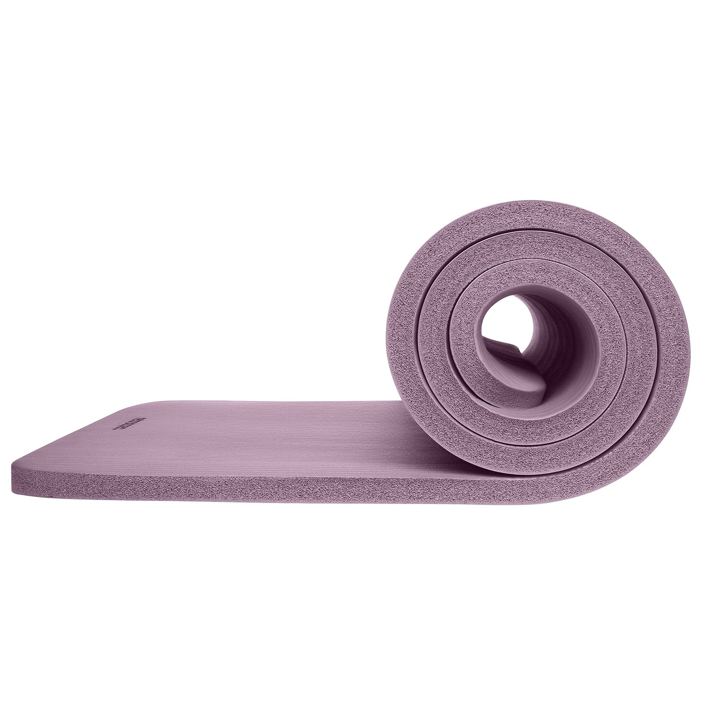 Retrospec Solana Yoga Mat 1" Thick with Nylon Strap for Men & Women - Non Slip Exercise Mat for Home Yoga, Pilates, Stretching, Floor & Fitness Workouts, Violet Haze