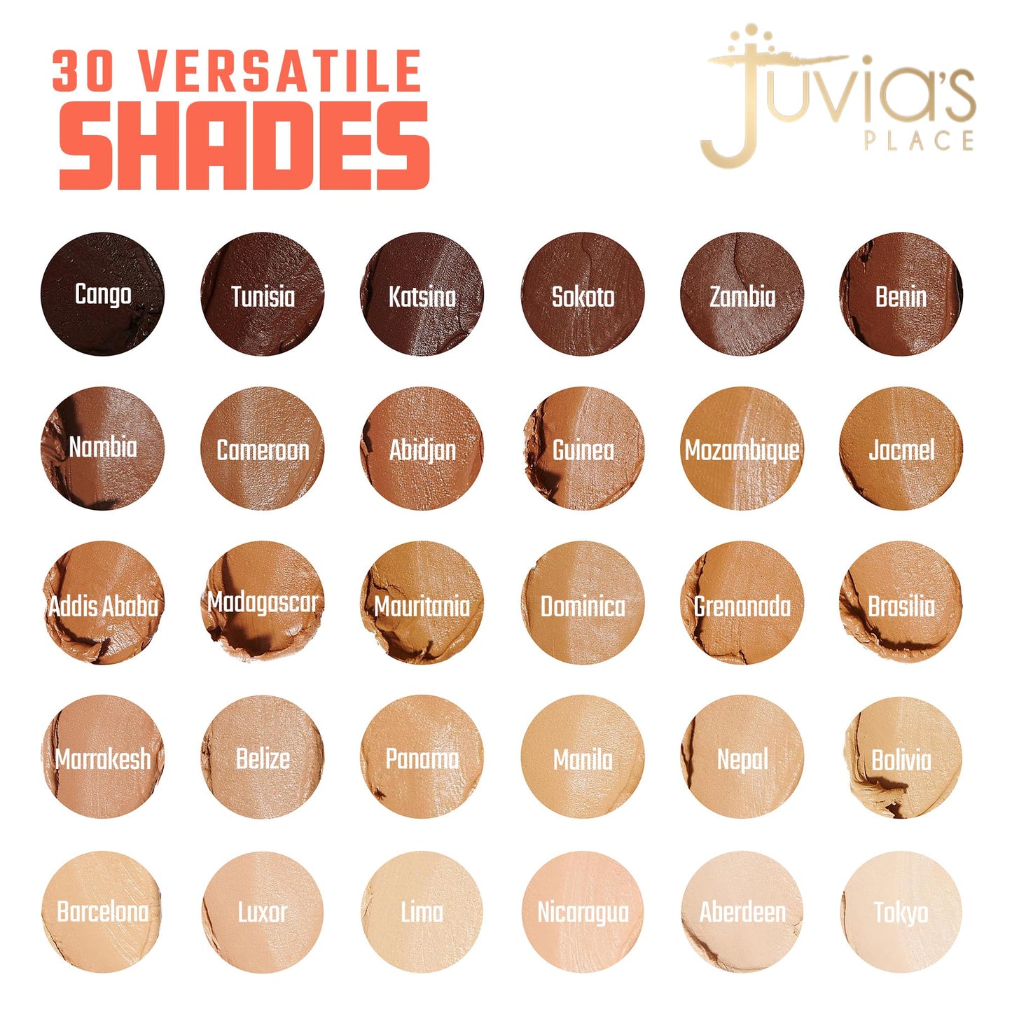 Juvia's Place Shade Stick Foundation, Concealer, Contour, Nepal, Medium w/Golden Undertone, .34 oz