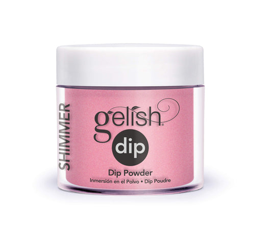 Gelish Rose-y Cheeks Dip Powder, Pink Nail Dip, Pink Dip Powder Colors, Pink Powder Dip For Nails, 8 ounce