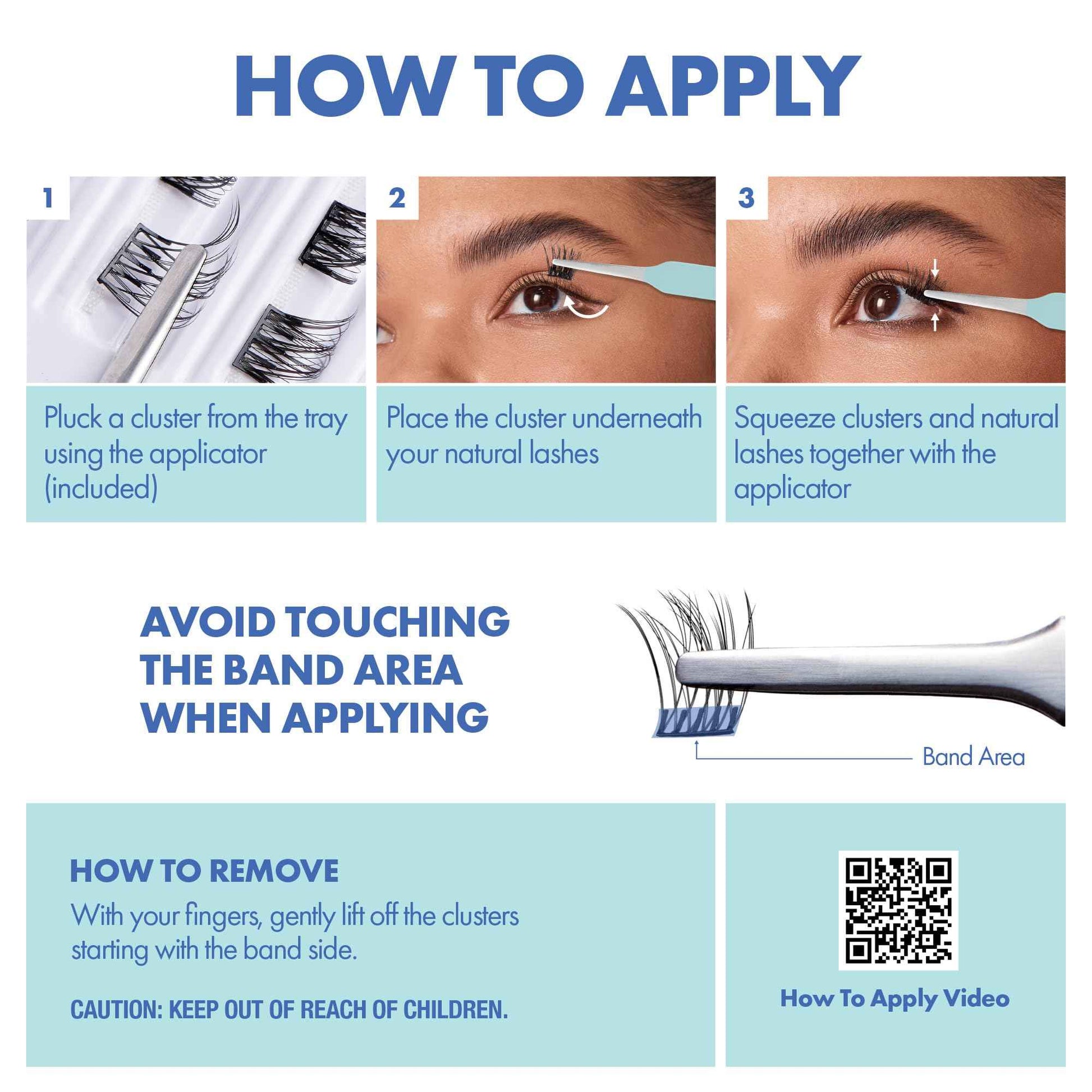 i-ENVY Press&Go Lash Applicator Tool, Nonstick Cluster Eyelash Tweezers for Quick & Easy False Lash Application, Lightweight Pointed Straight Tip & Comfort Grip for Precise DIY Extension