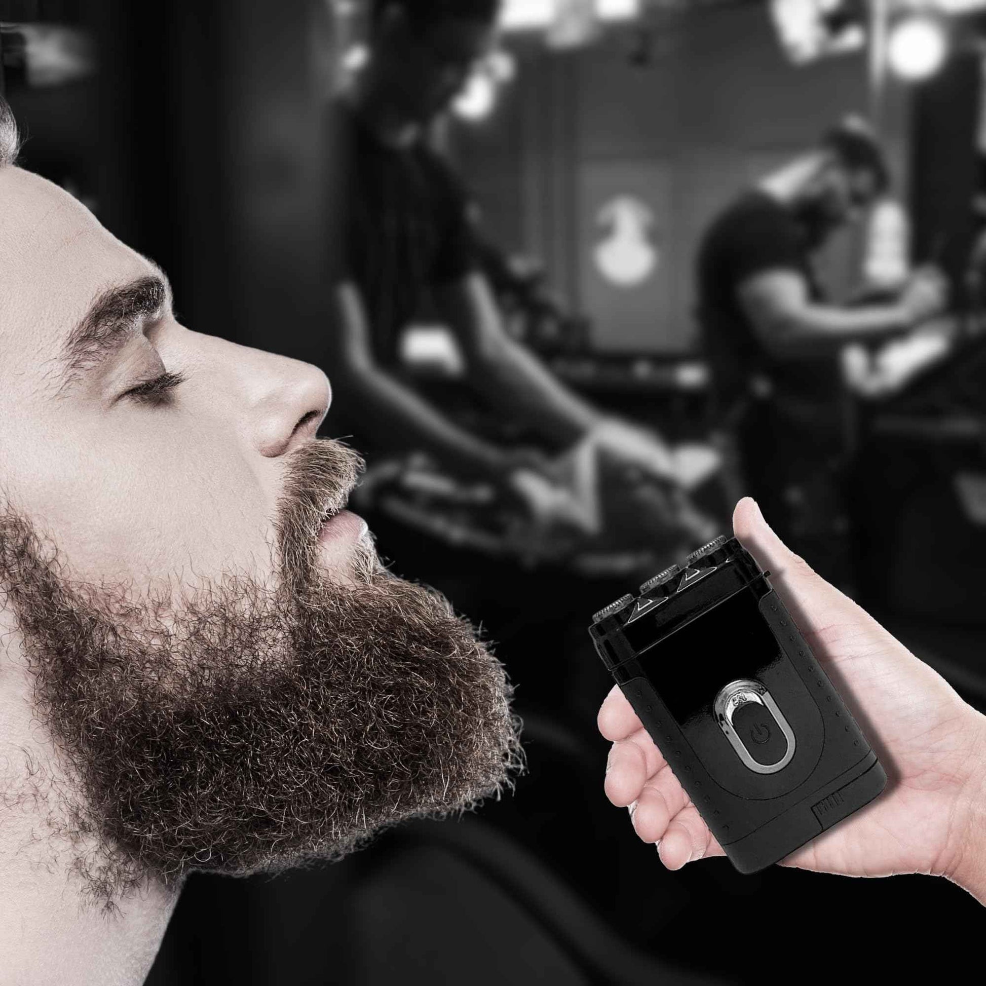 Tacshaver Rotary Electric Razor for Men - Rotary Electric Shavers for Body Hair Trimmer - Waterproof & Rechargeable Beard Trimmer - Personal Care Hair Razor & Bald Head Shaver for Mens Grooming Kit